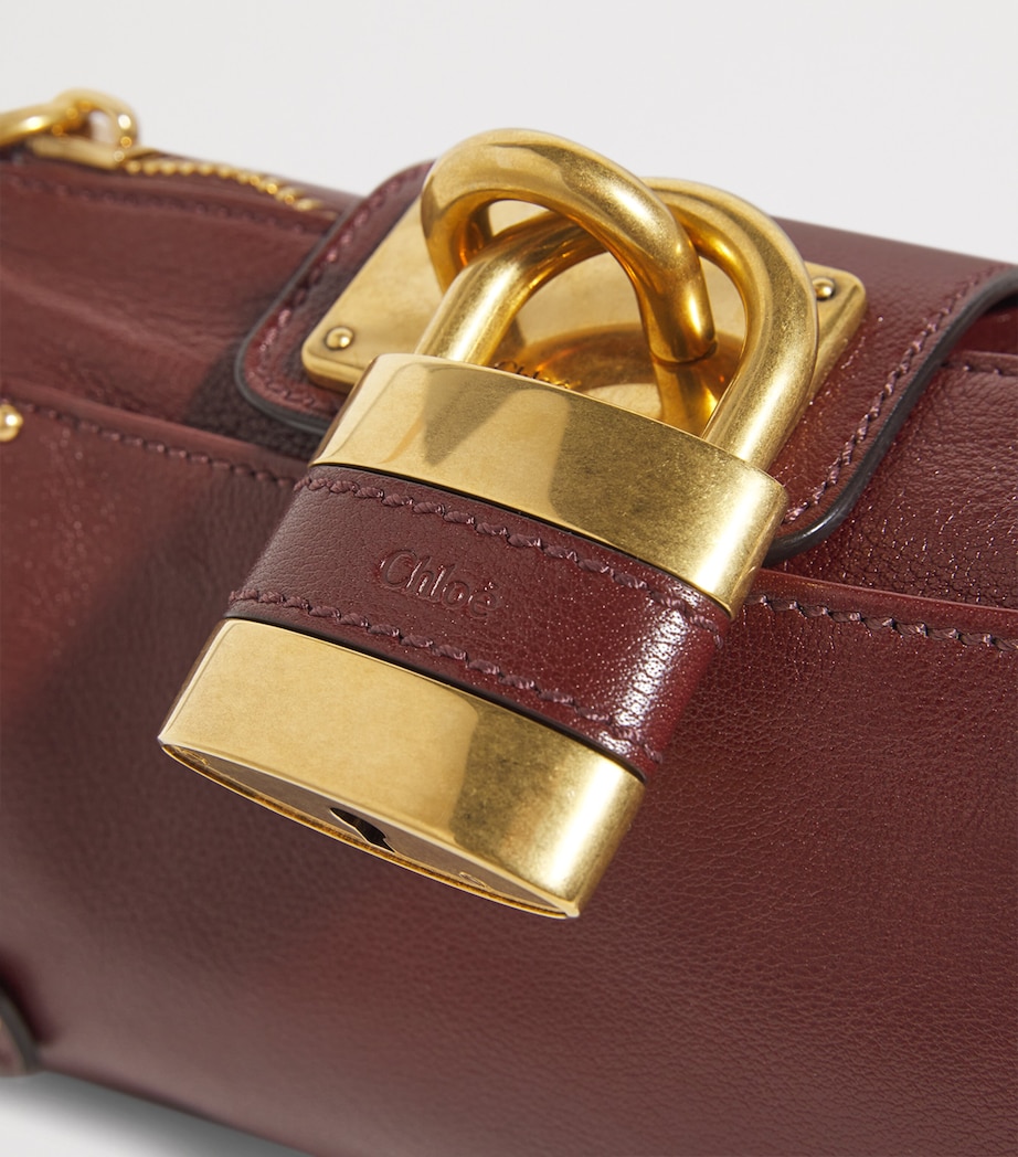 Chloé Mini Leather Paddington Shoulder Bag Crafty Brown Image 4