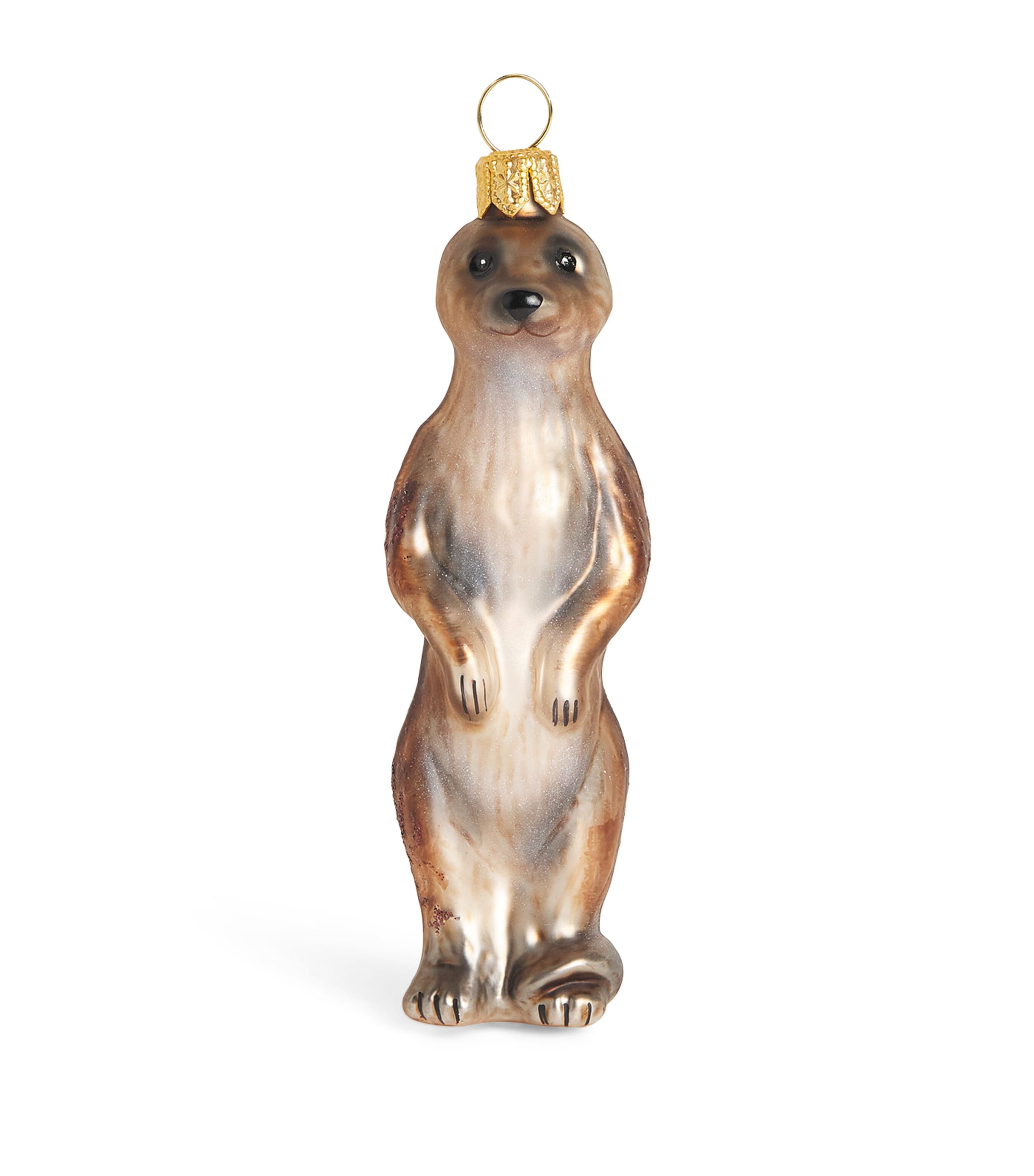 Harrods Meerkat Christmas Tree Decoration In Brown