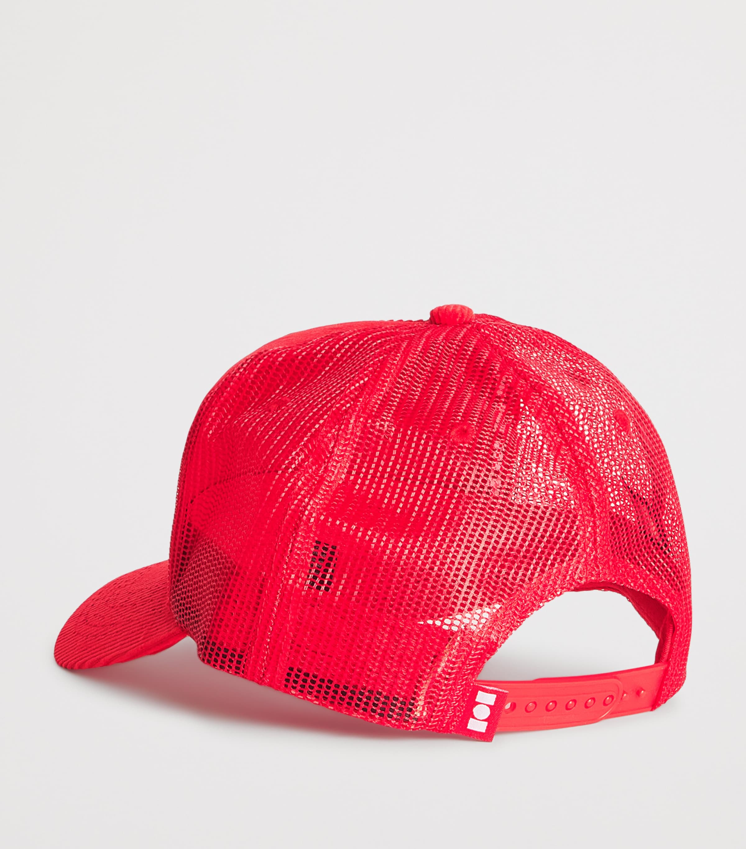 Nahmias Corduroy Summerland Trucker Hat Cherry Image 3