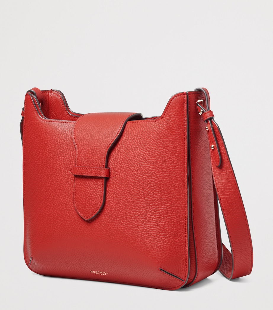 Aspinal Of London Leather Ella Cross-Body Bag Cardinalred Image 2
