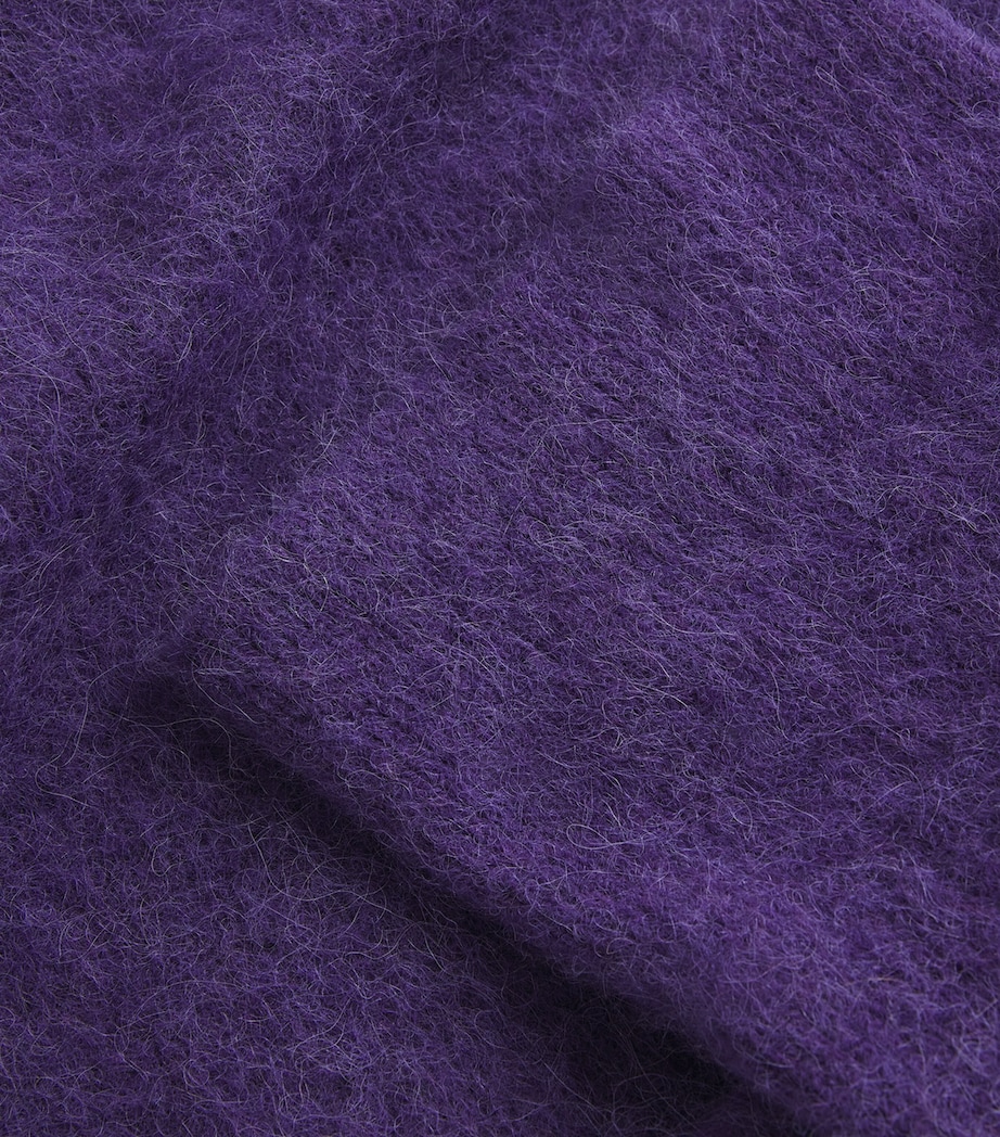 Brushed Alpaca-Blend Meslay Rollneck Sweater VIOLET Image 5