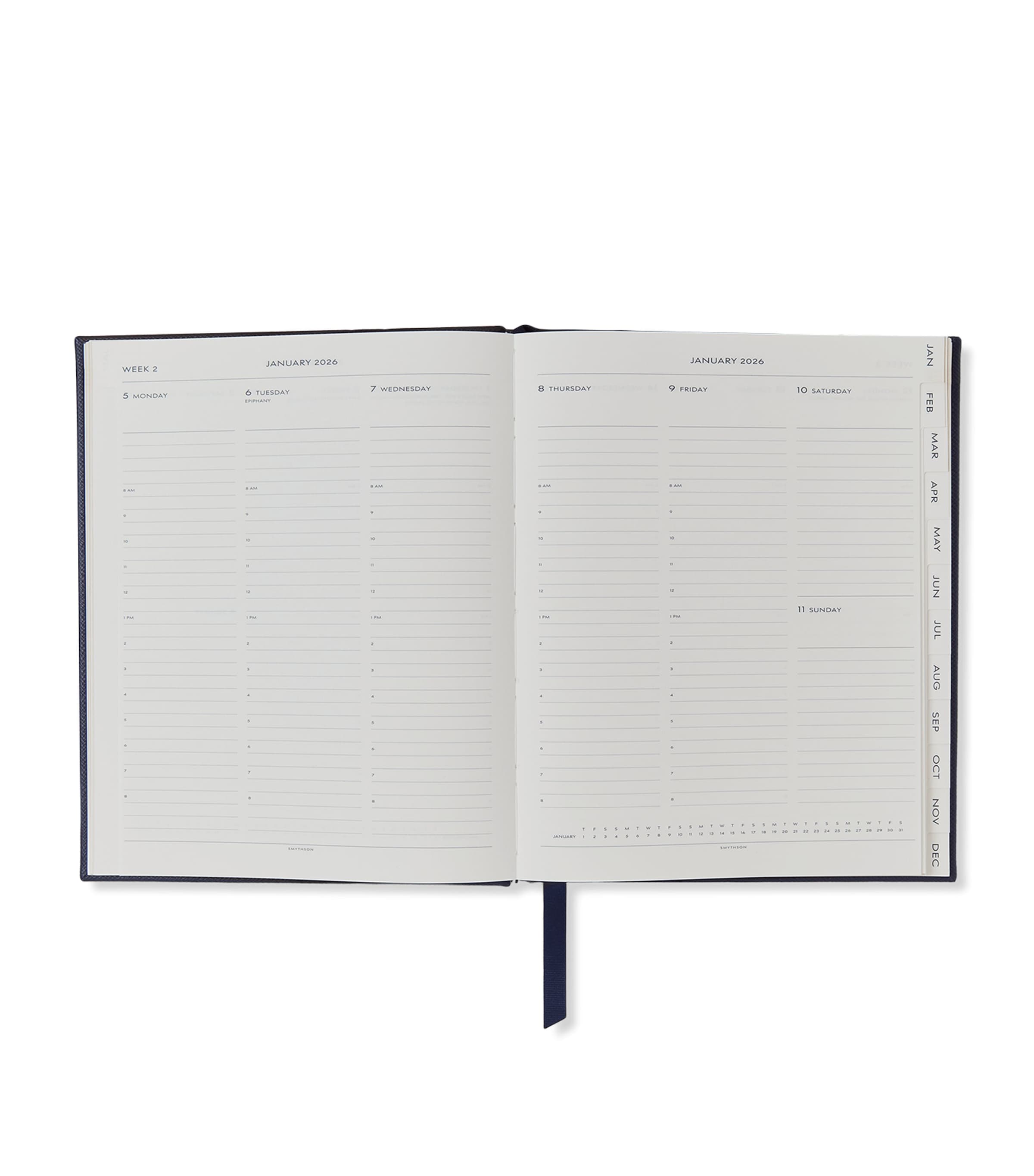 Leather Kings Vertical 2026 Diary NAVY Image 2