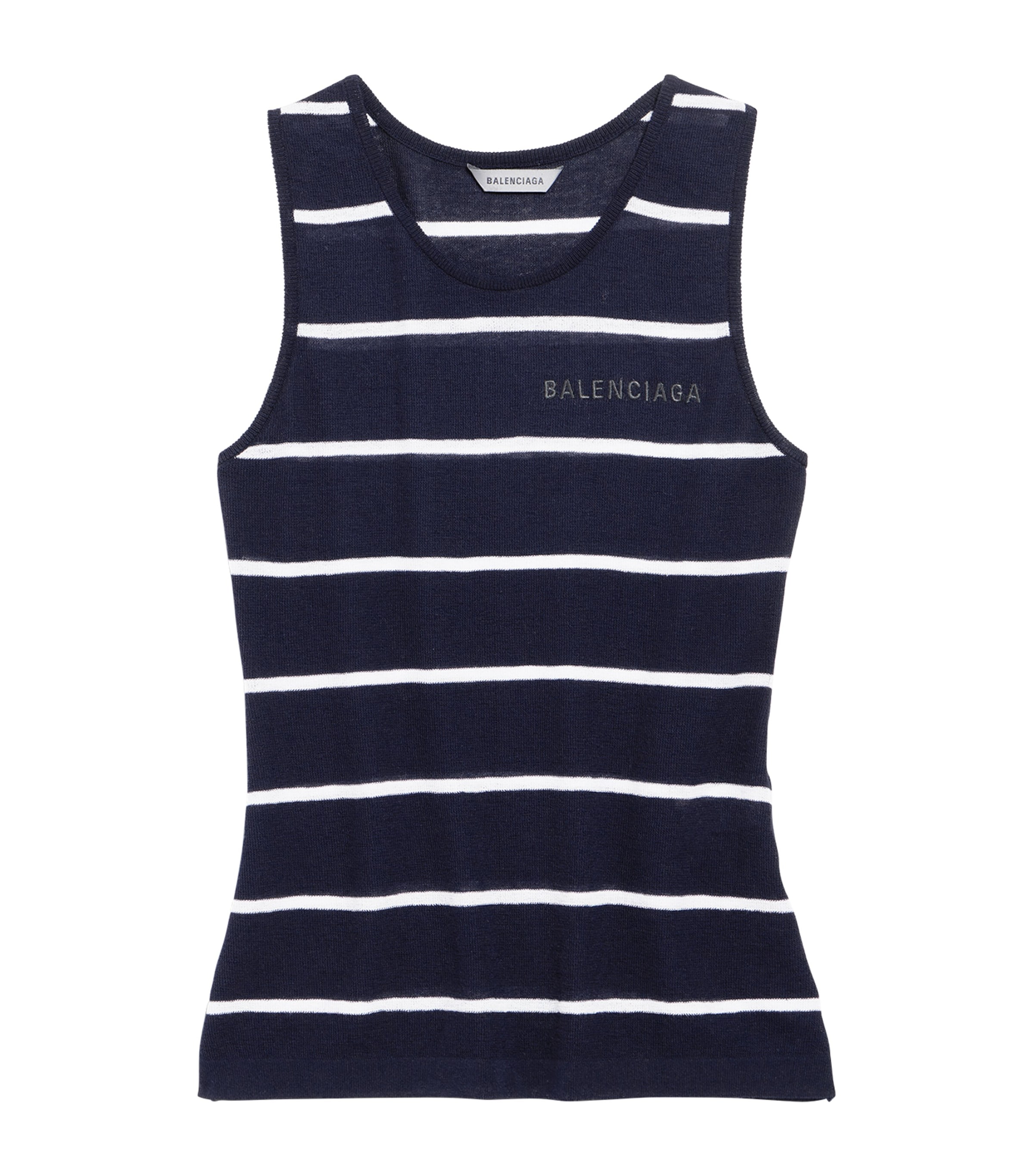 Balenciaga Womens Striped Tank Top Image 1