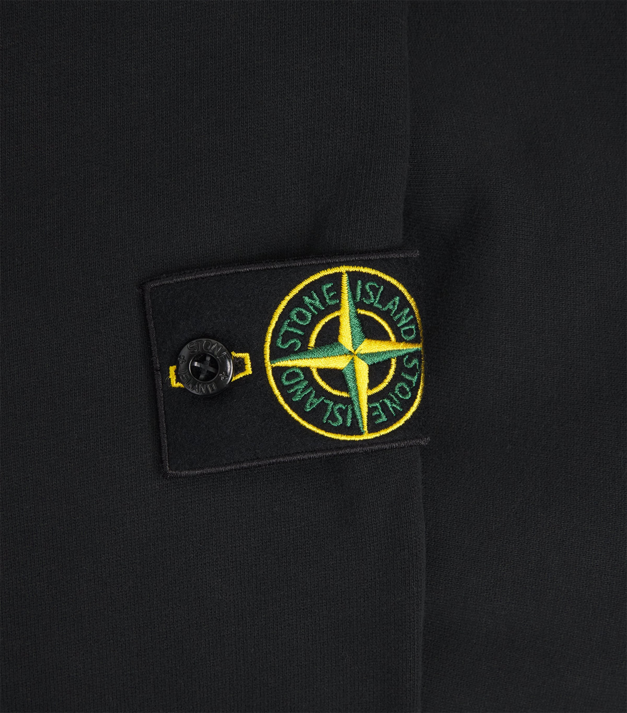 Stone Island Mens Organic Cotton Compass Hoodie Image 6