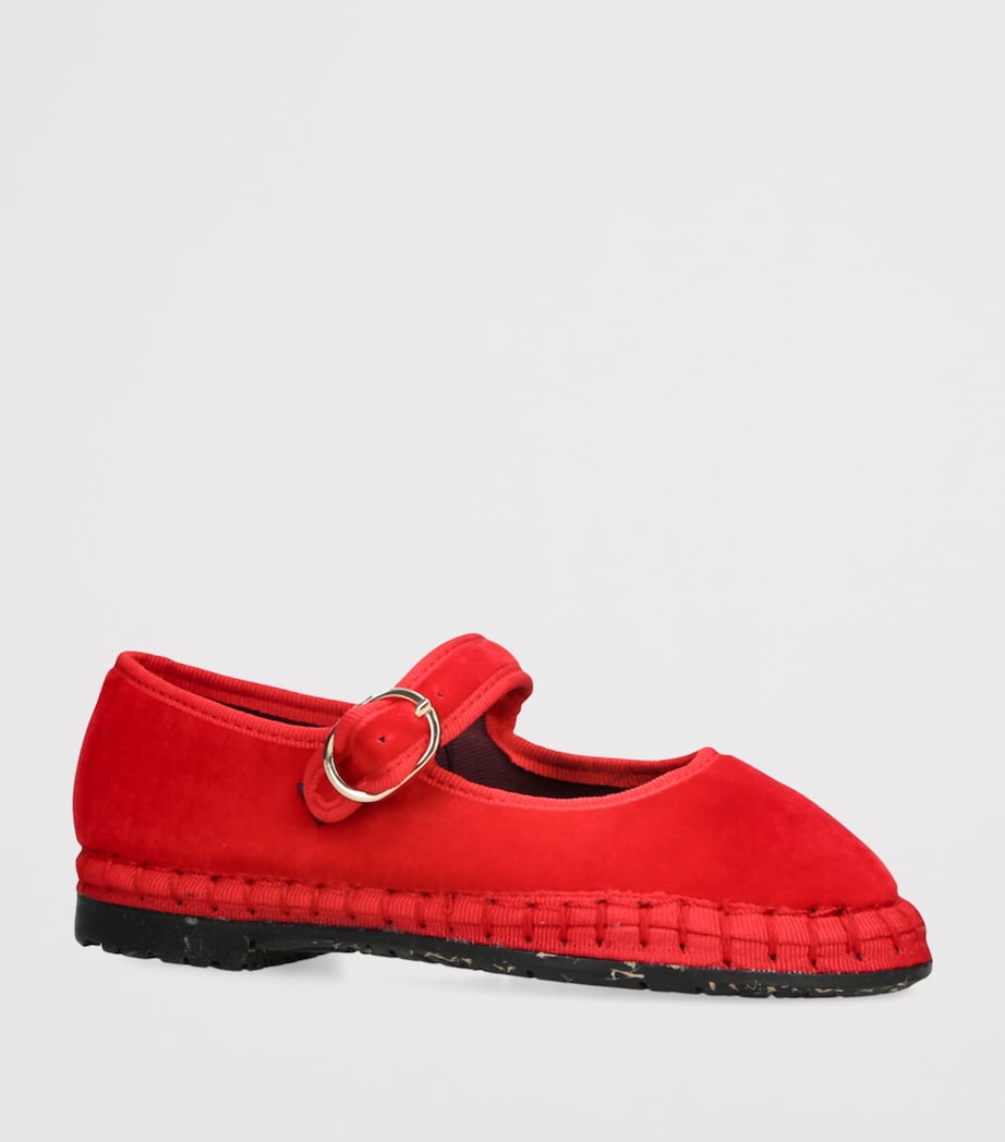 Velvet Mellark Mary Jane Flats RED Image 3