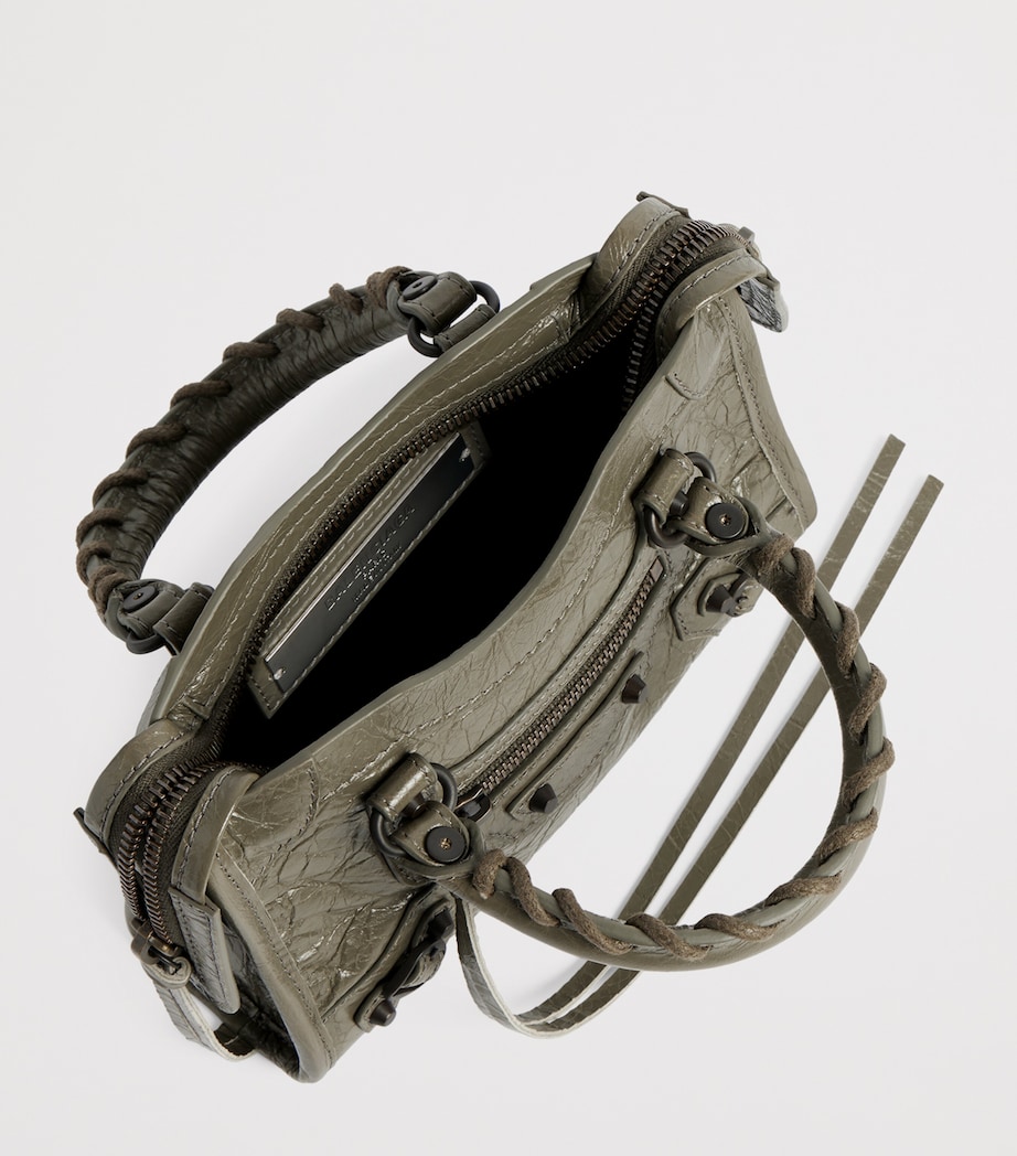 Balenciaga Crinkled Lambskin Nano Le City Top-Handle Bag Image 7