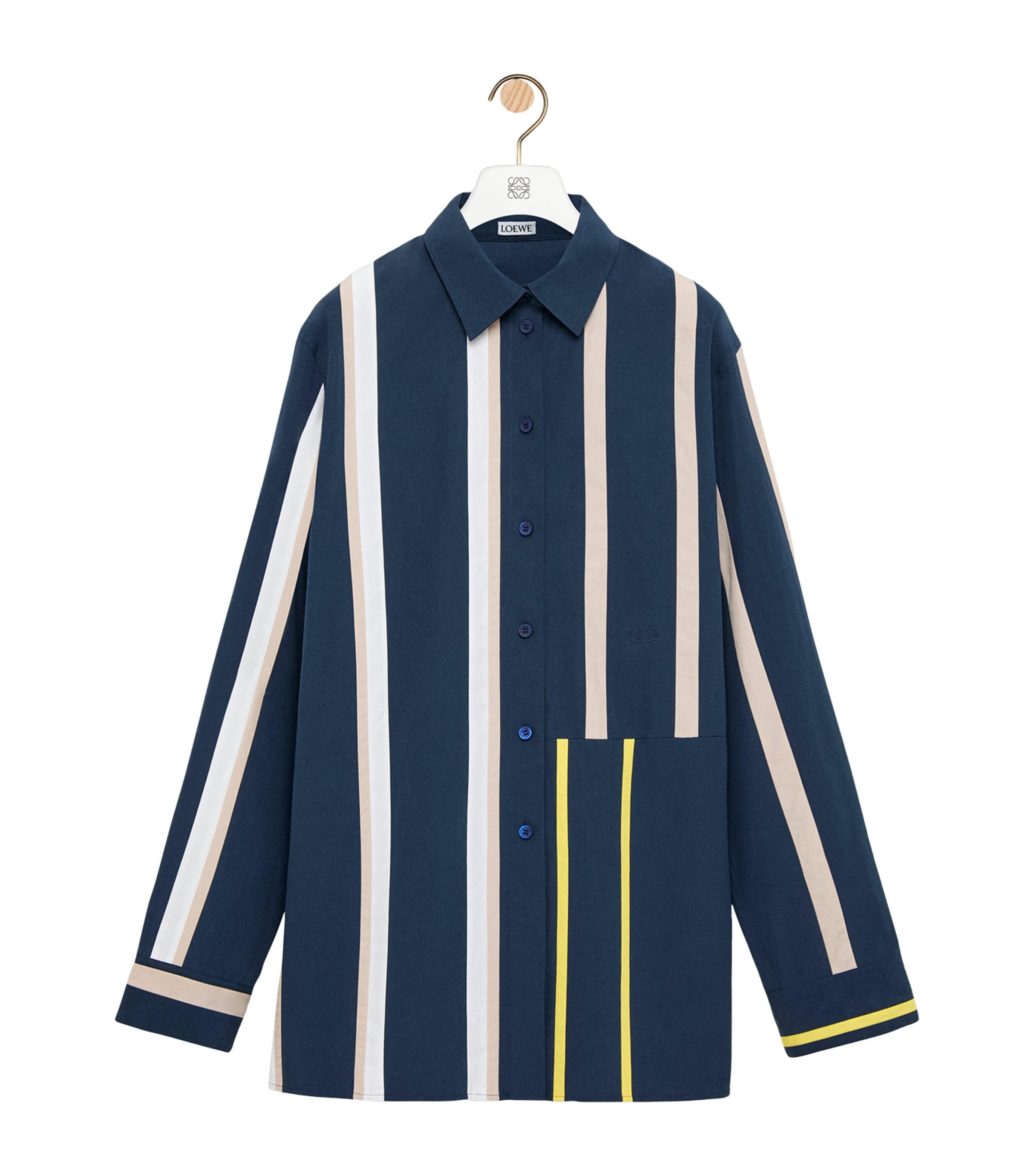 LOEWE Womens Cotton Stripe Shirt Image 1