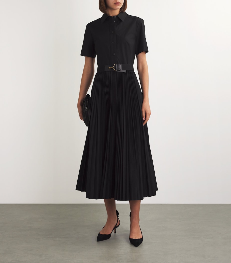 Suede Bow Tie Pumps 50 BLACK Image 5