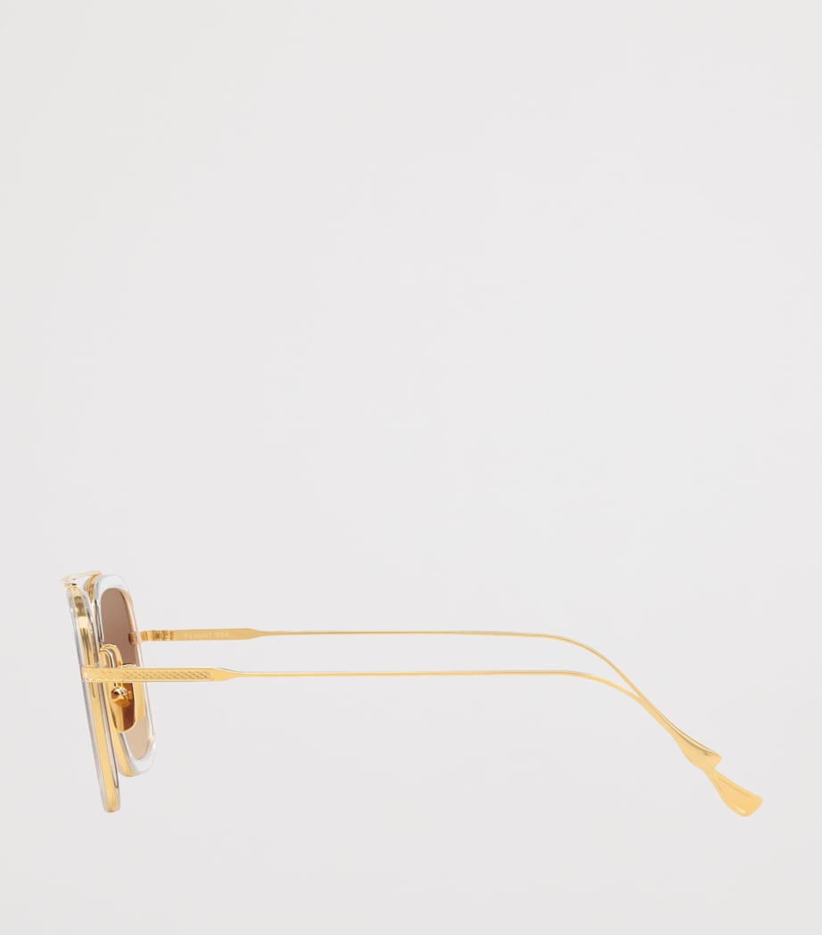 DITA Titanium Flight Aviator Sunglasses Clear Image 3