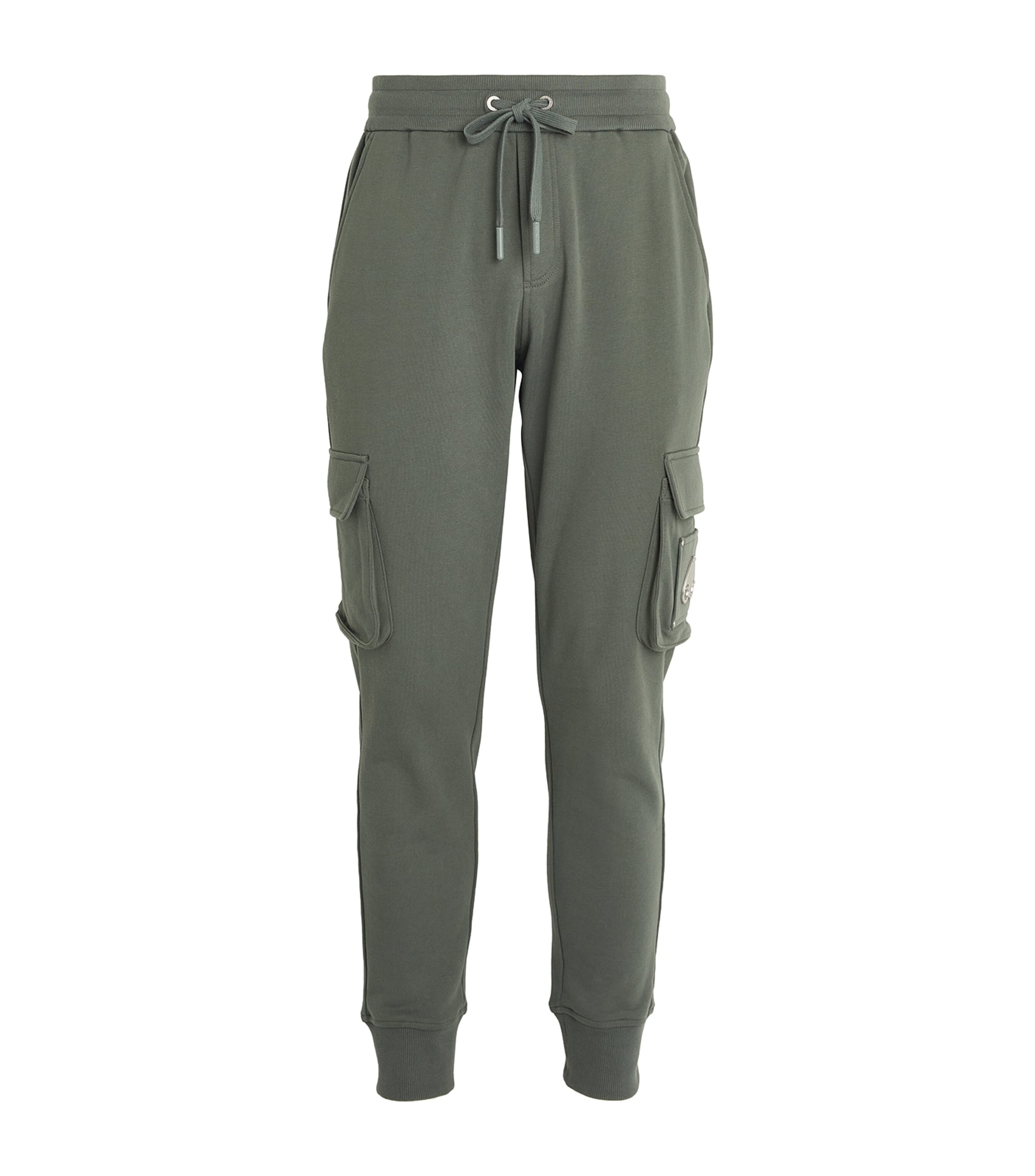 Shop Moose Knuckles Hartsfield Cargo Sweatpants In Green