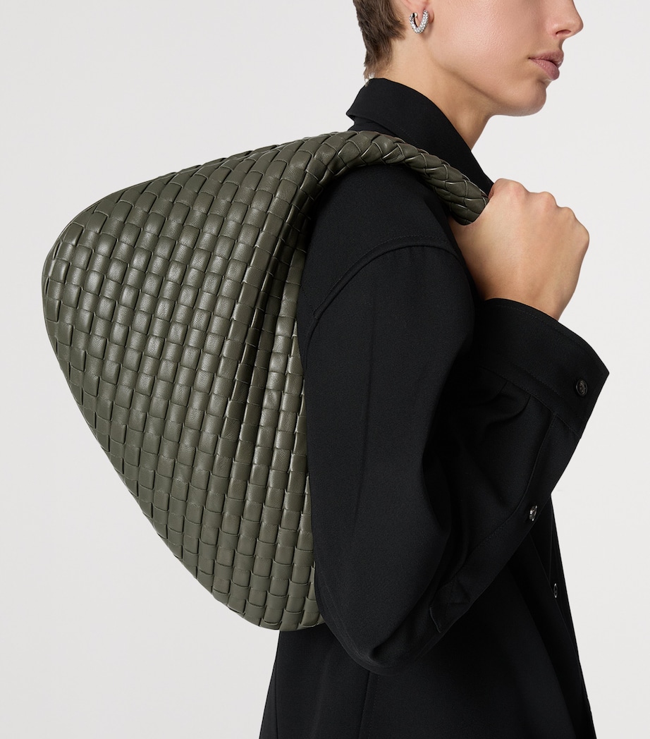 Small Leather Intrecciato Veneta Shoulder Bag 3292 Image 5