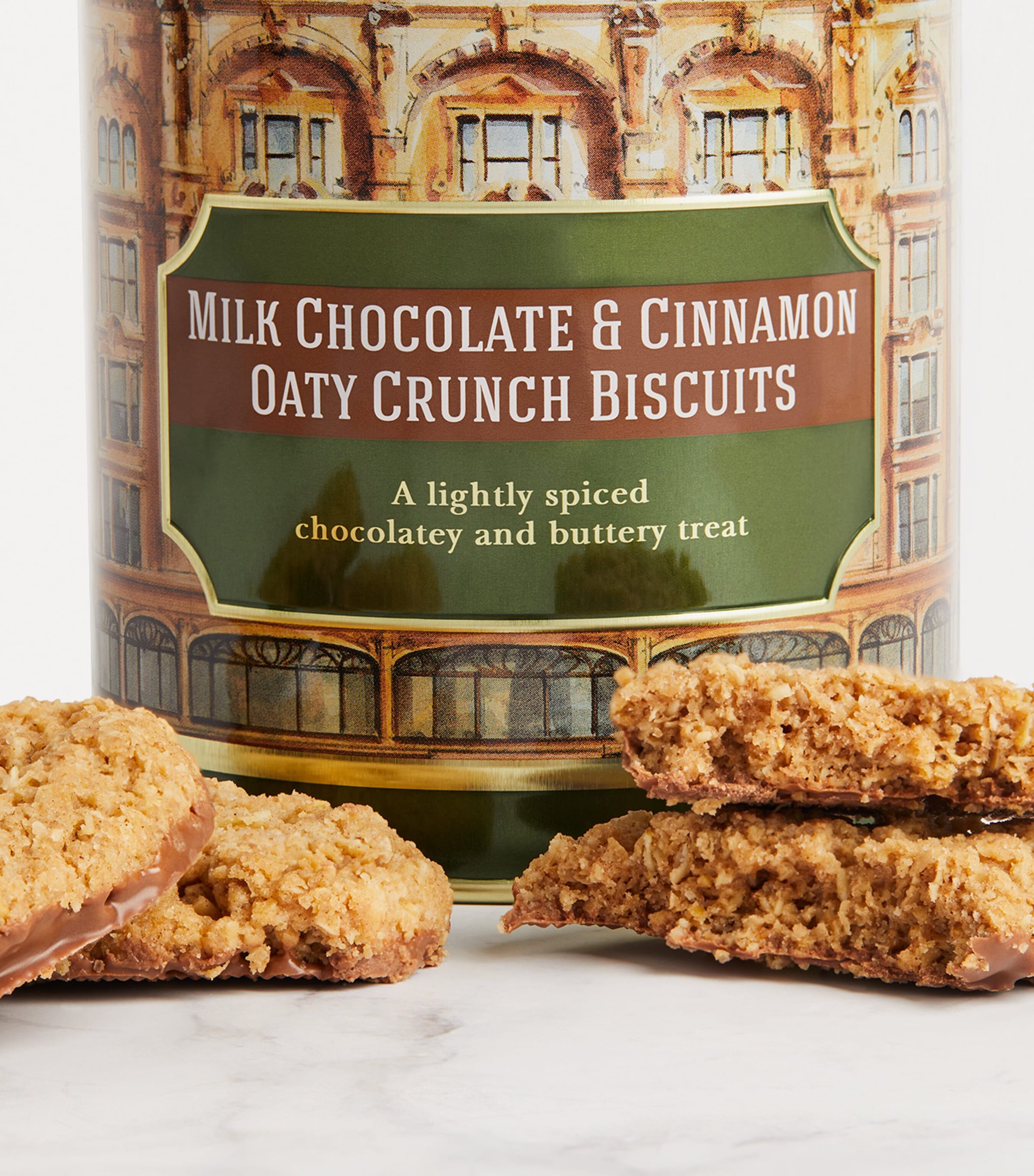 Heritage Chocolate and Cinnamon Oat Biscuit Tin (200g) NO COLOUR Image 3