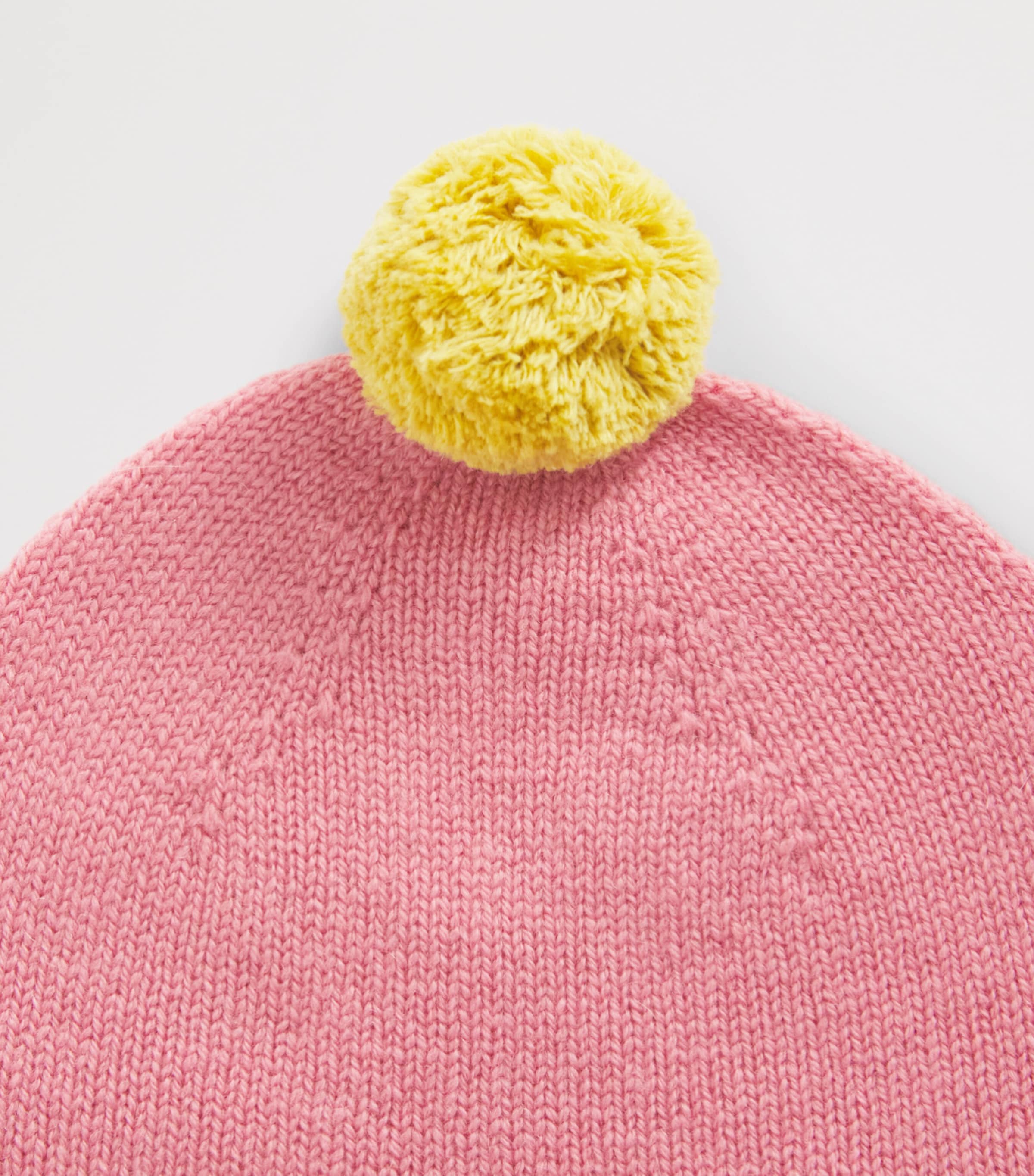 Rosie Sugden Cashmere Pom-Pom Bonnet (0-24 Months) Venetian Rse/gld Dst Image 3