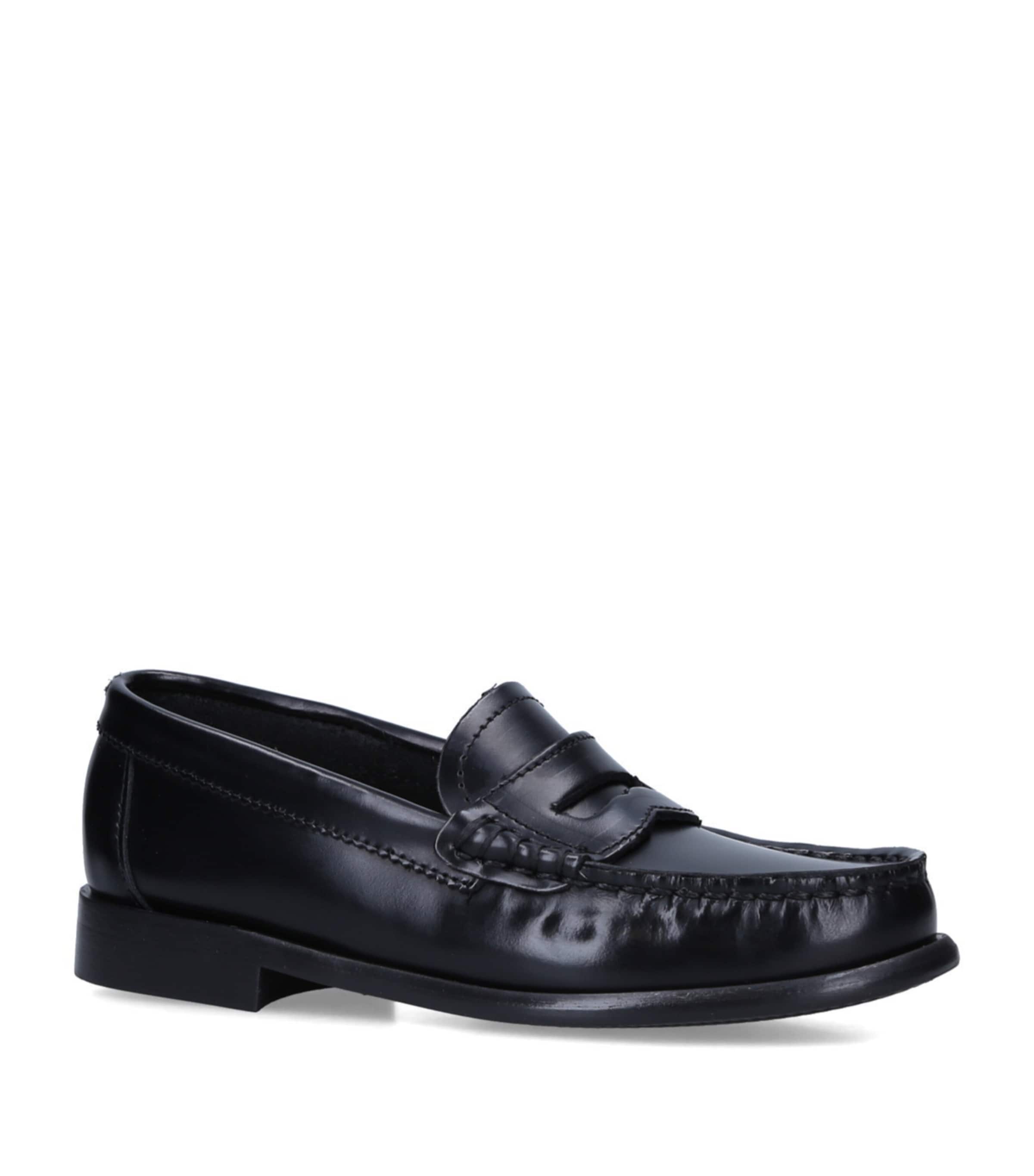 Leather London Loafers BLACK Image 1