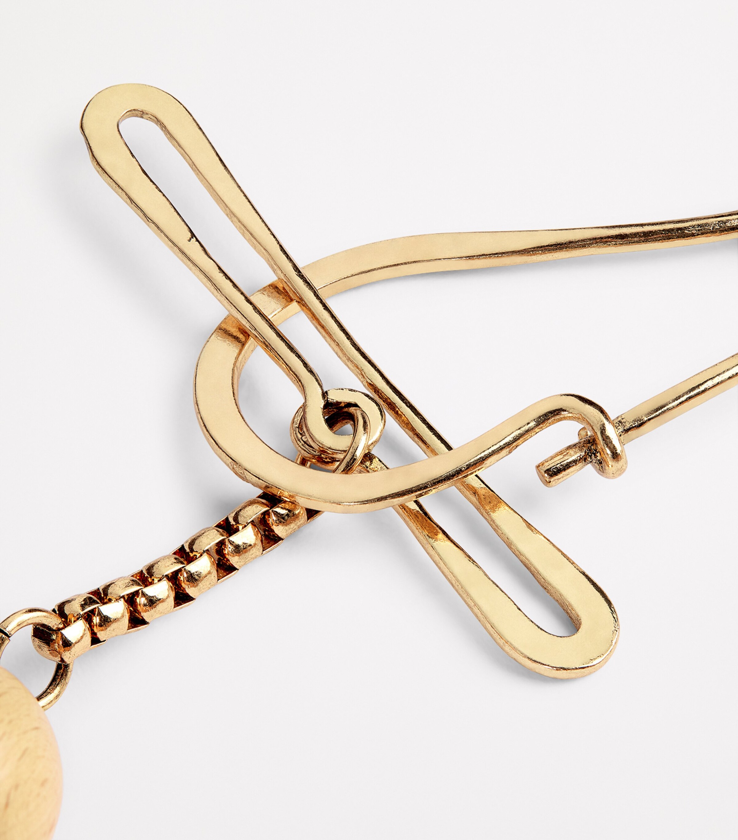 Weekend Max Mara Wooden Choker Necklace Natural Image 3