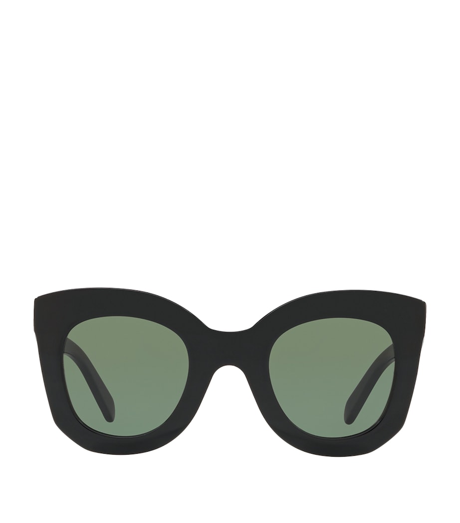 Celine Rectangular Sunglasses Black Image 1
