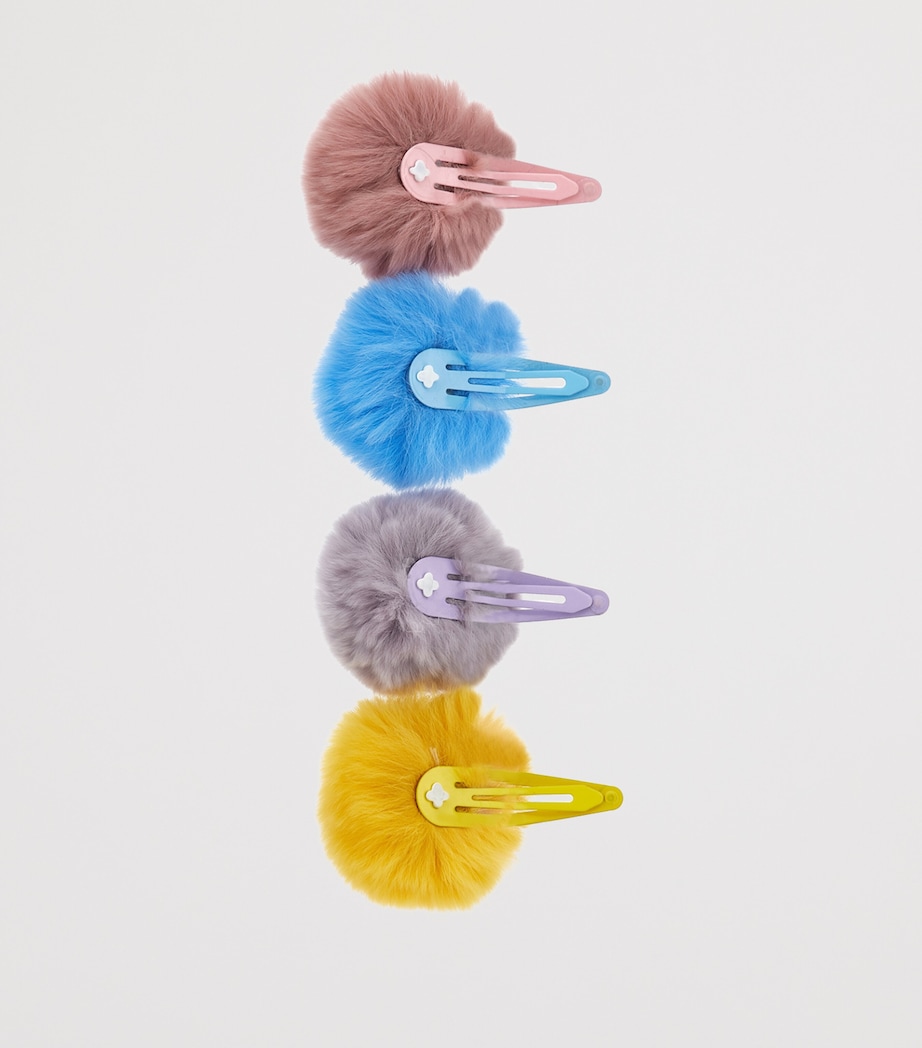 Pom-Pom Hair Clips MULTICOLOR Image 2