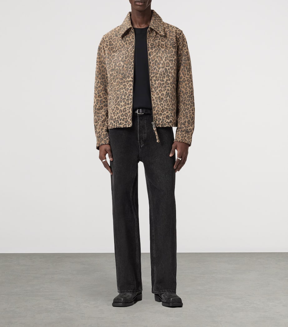 Suede Leopard Dellcot Jacket PEANUT BROWN Image 2