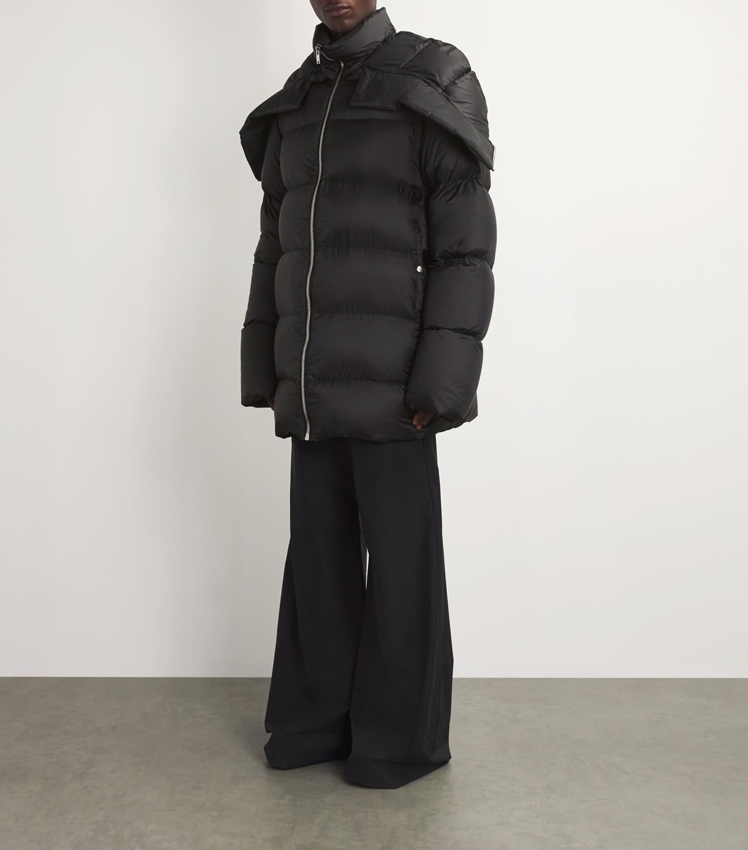 Rick Owens x Moncler Cyclopic Puffer Jacket | Harrods TW