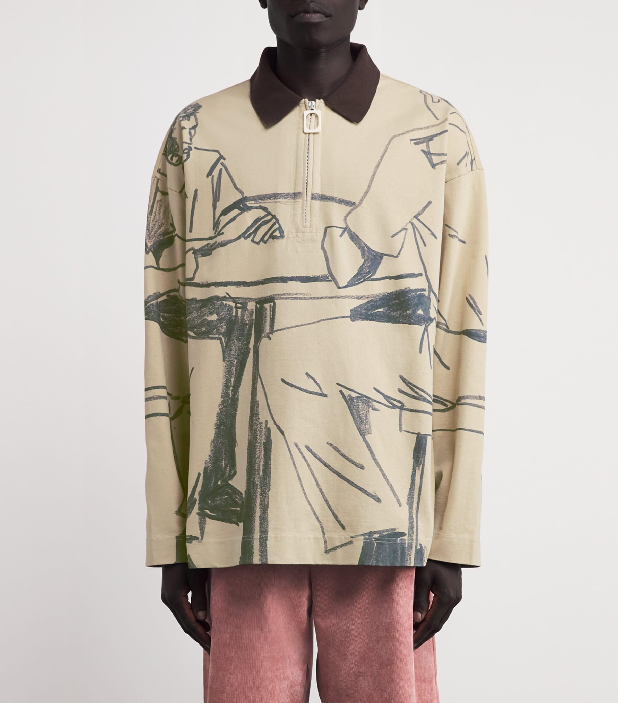JW Anderson Cotton Printed Polo Shirt | Men Clothing | Polo Shirts | Designers | JW Anderson JW Anderson Cotton Printed Polo Shirt | Men Clothing | Polo Shirts | Designers | JW Anderson