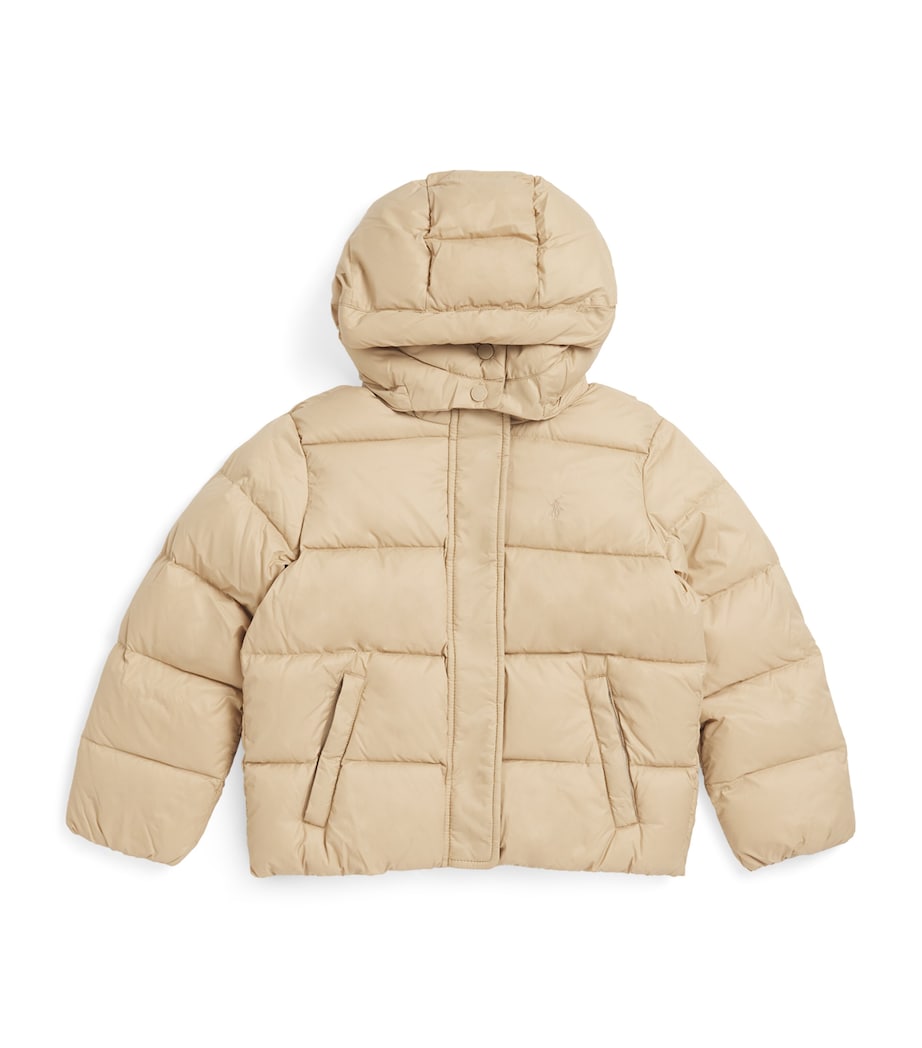 Ralph Lauren Kids Logo Puffer Jacket (7-14 Years) Khaki Image 1