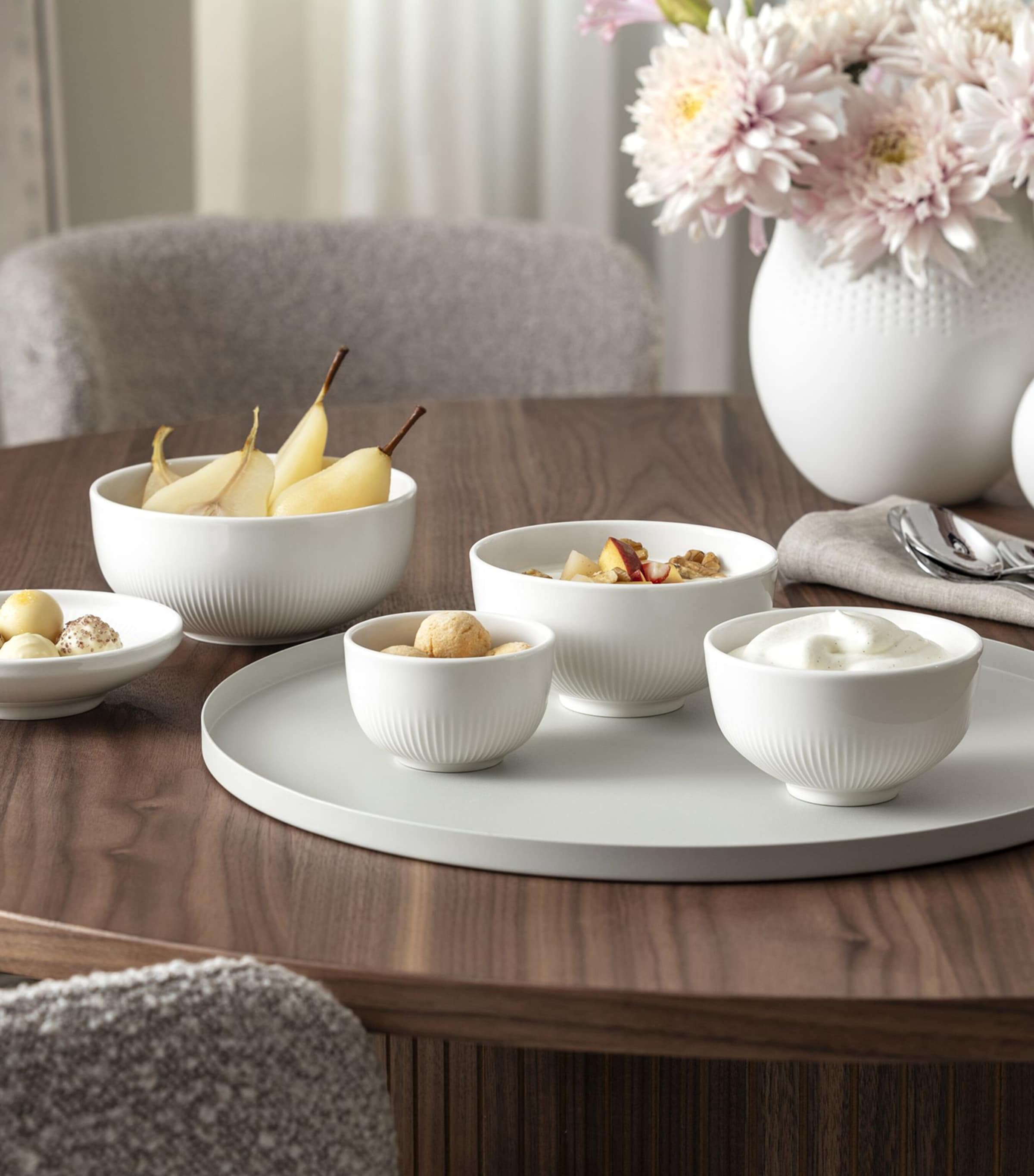 Porcelain Afina Sugar Bowl with Lid WHITE Image 5