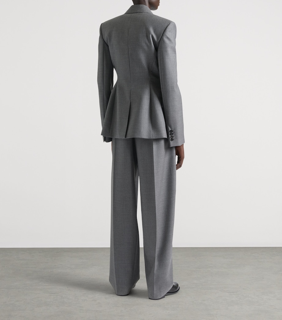 Wool Cocoon Trousers MEDIUM GREY Image 3