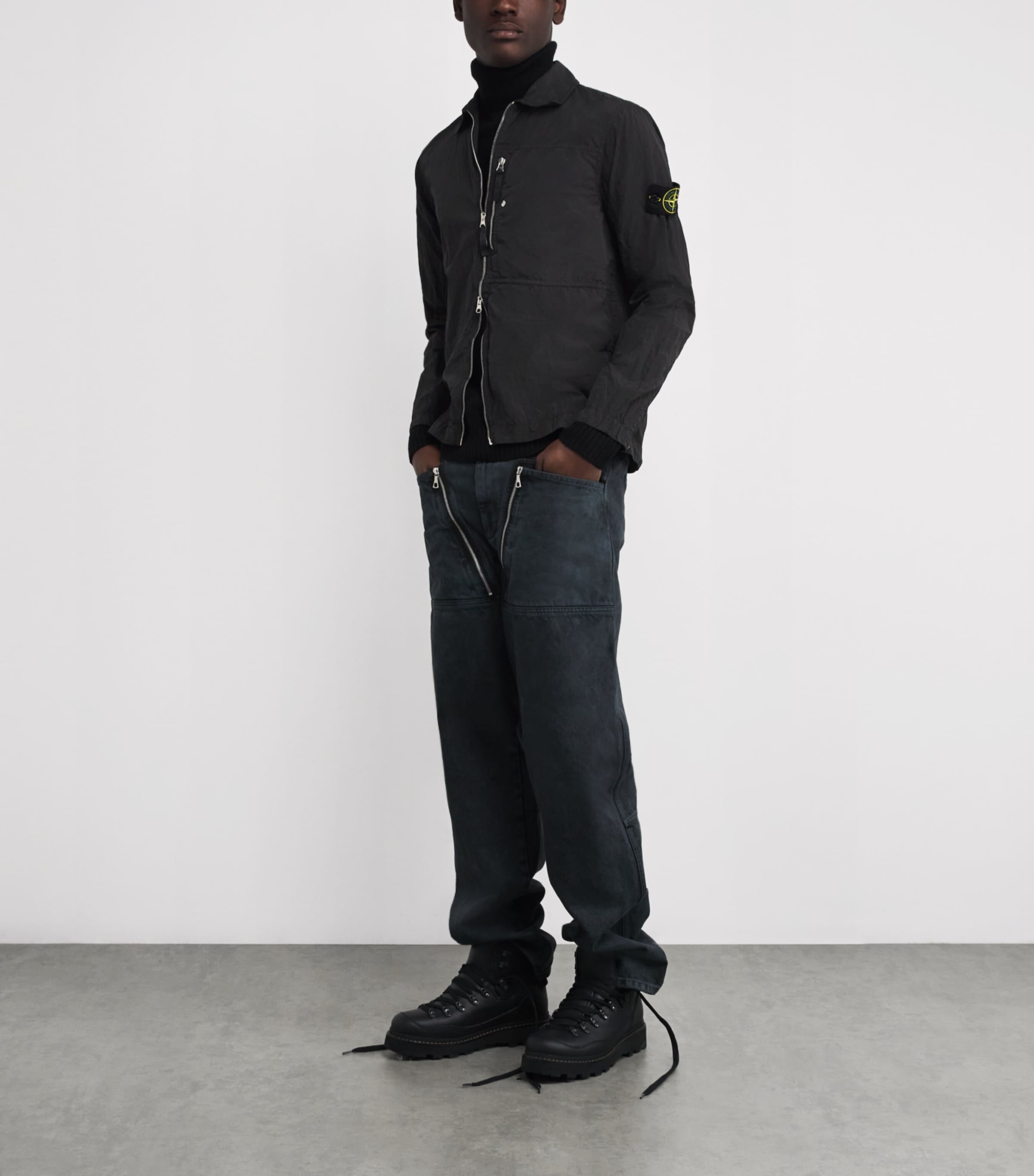 Nylon Compass Oversized Shirt Jacket V0029 Image 2