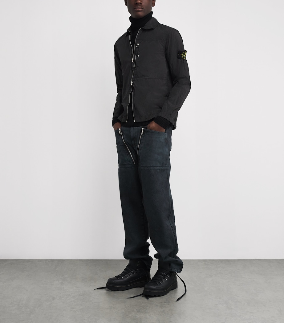 Nylon Compass Oversized Shirt Jacket V0029 Image 2