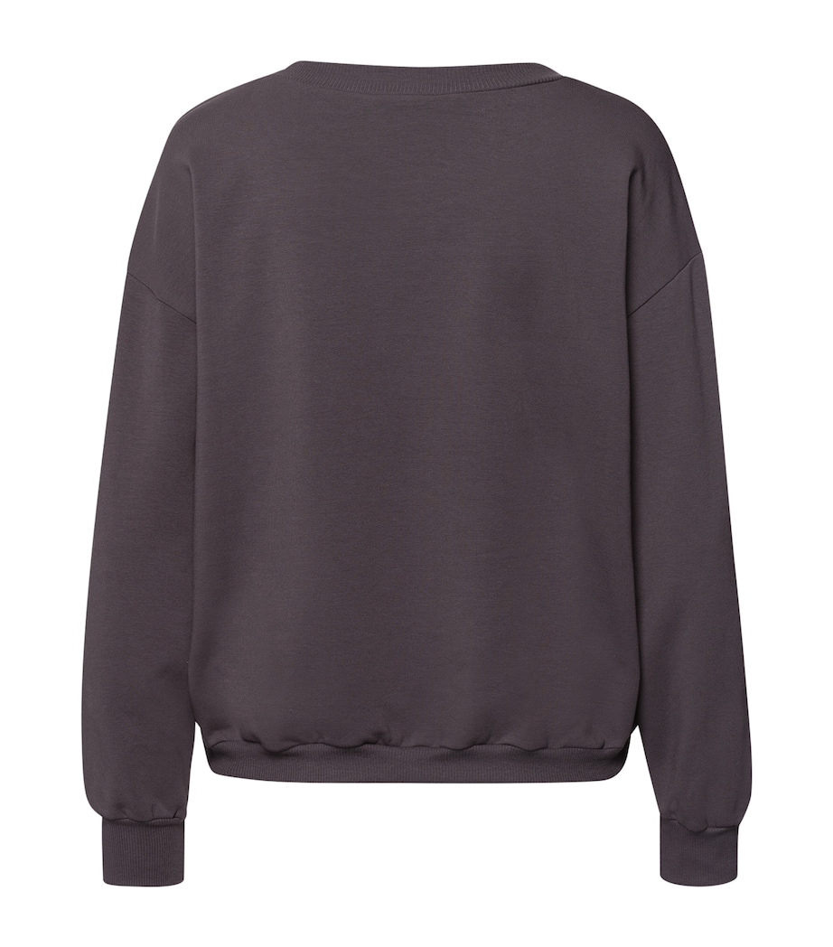 Organic Cotton-Blend Natural Living Sweatshirt BLACK PEARL Image 2