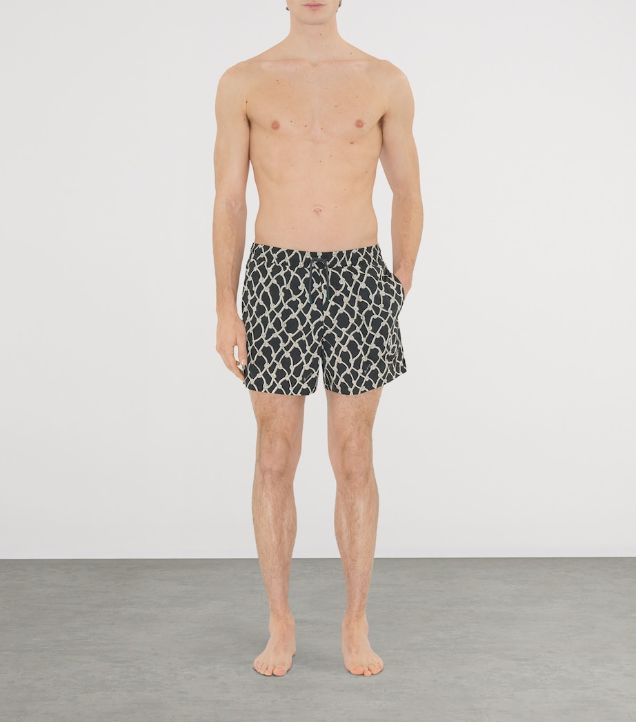 Knot Print Swim Shorts MAGNET IP PATTERN Image 2