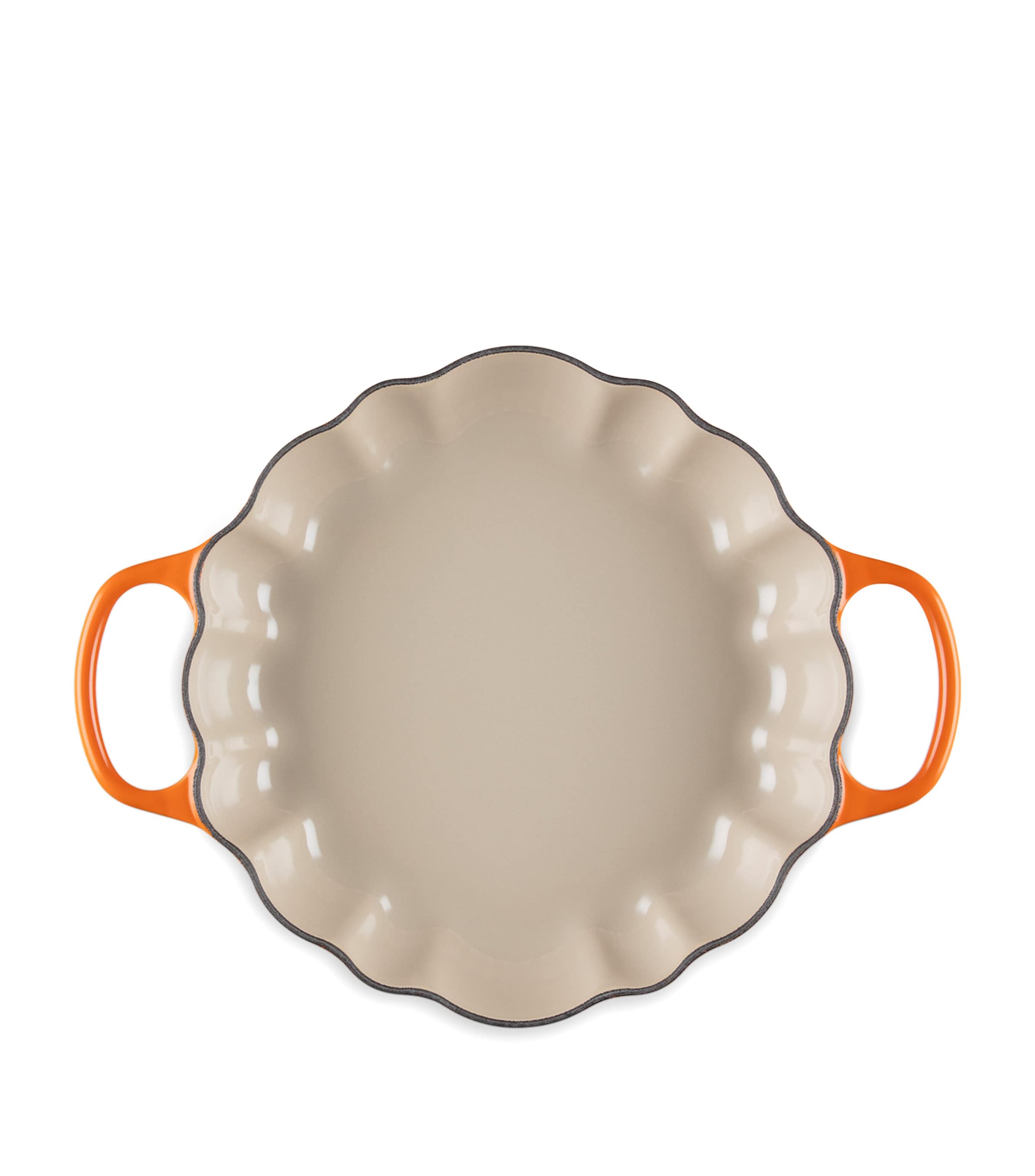 Cast Iron Pumpkin Shallow Casserole Dish (28cm) VOLCANIC Image 3