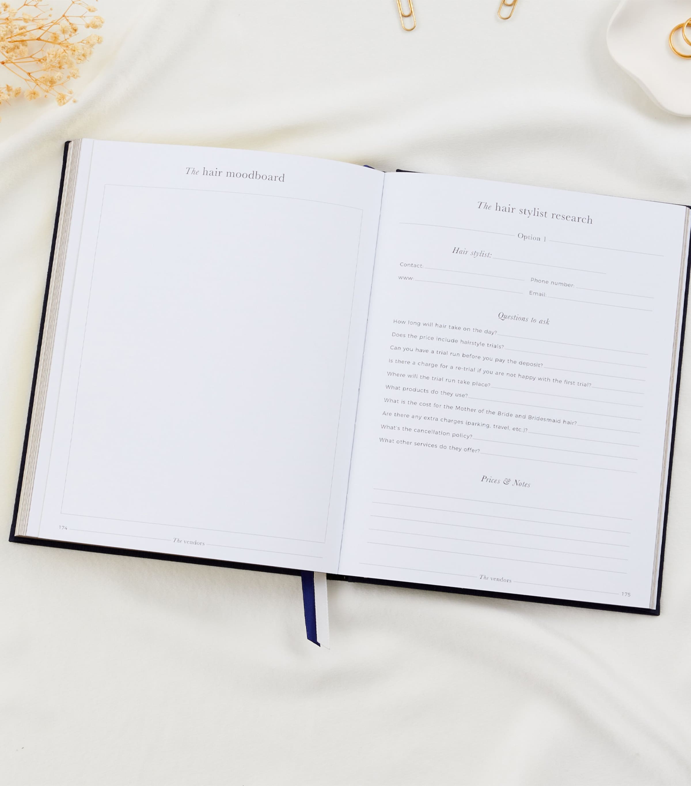 My Wedding Planner Journal NAVY, GOLD Image 15