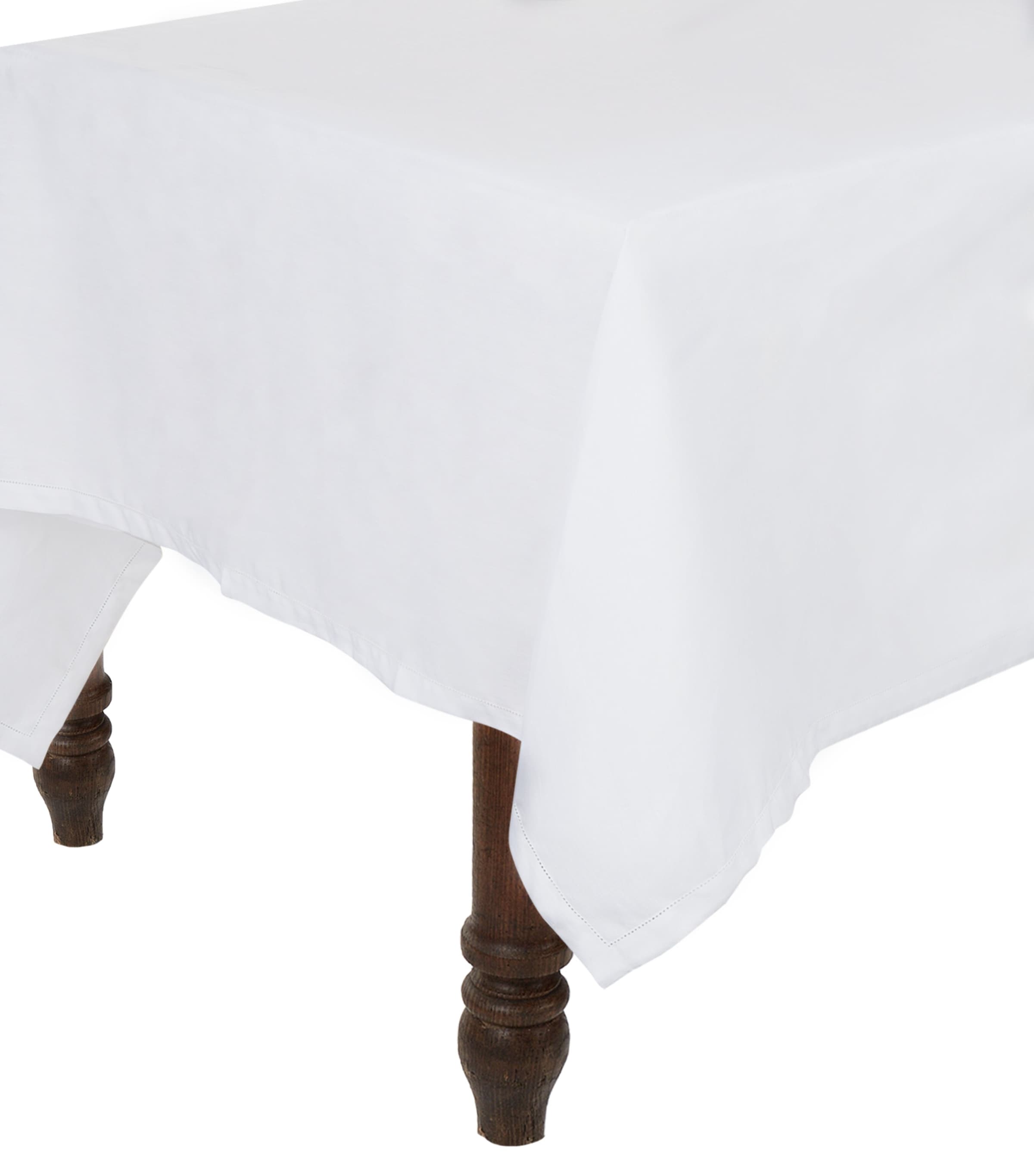 Thomas Ferguson Hemstitch Edge Tablecloth (178cm x 269cm) | Dining | Table Linens | Tablecloths