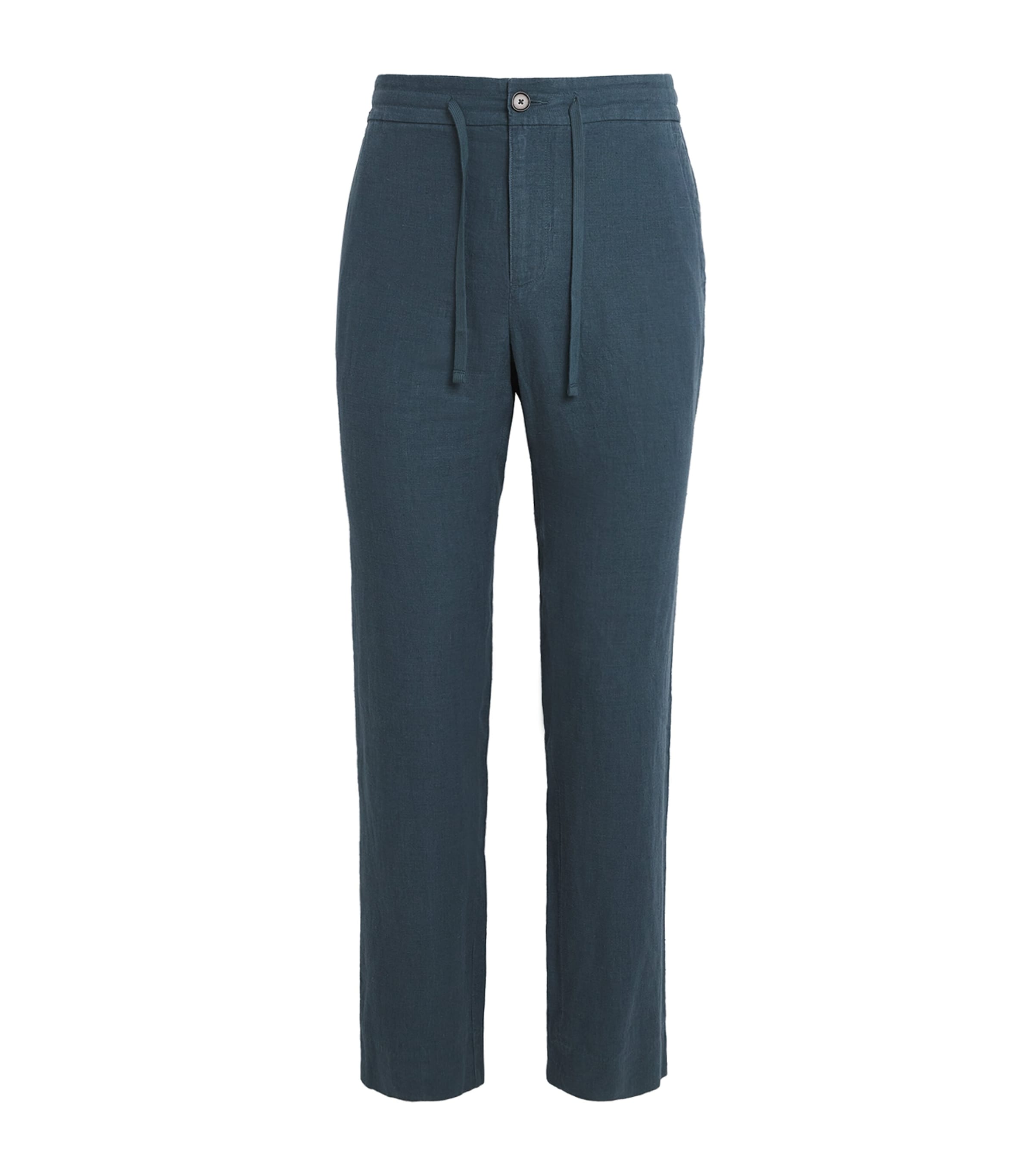 Hemp Drawstring Trousers MARLIN TEAL-441MAT Image 1