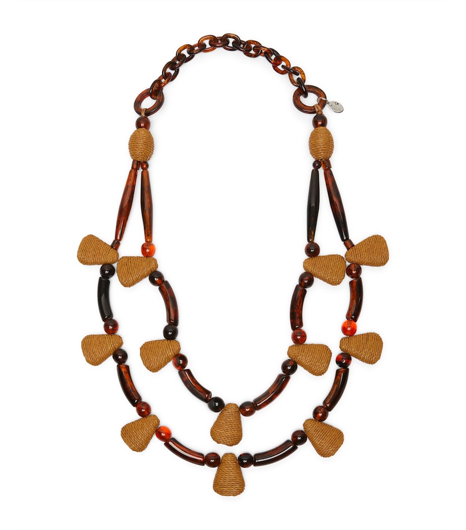 Weekend Max Mara Layered Necklace Caramel Image 1