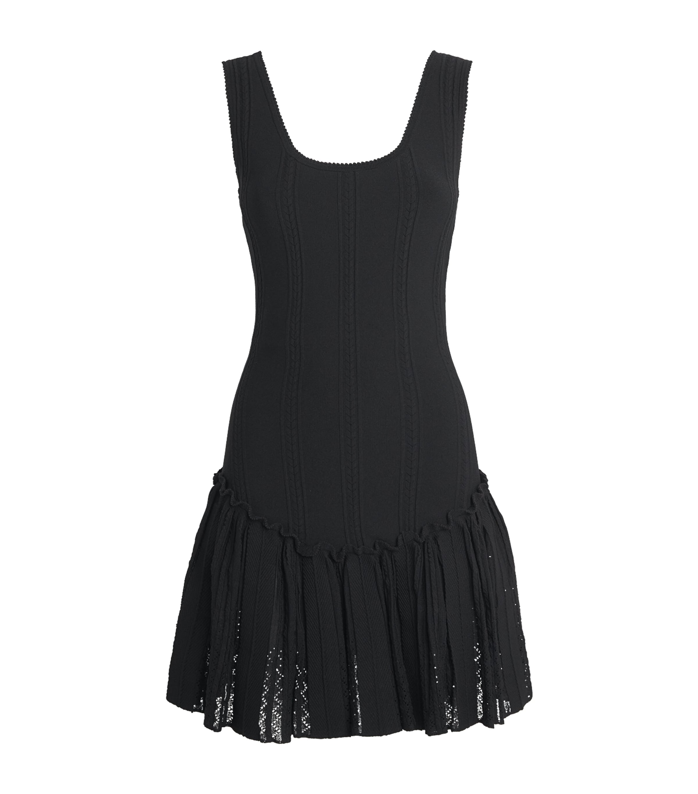 Sandro Paris Womens Knitted Mini Dress Black Image 1