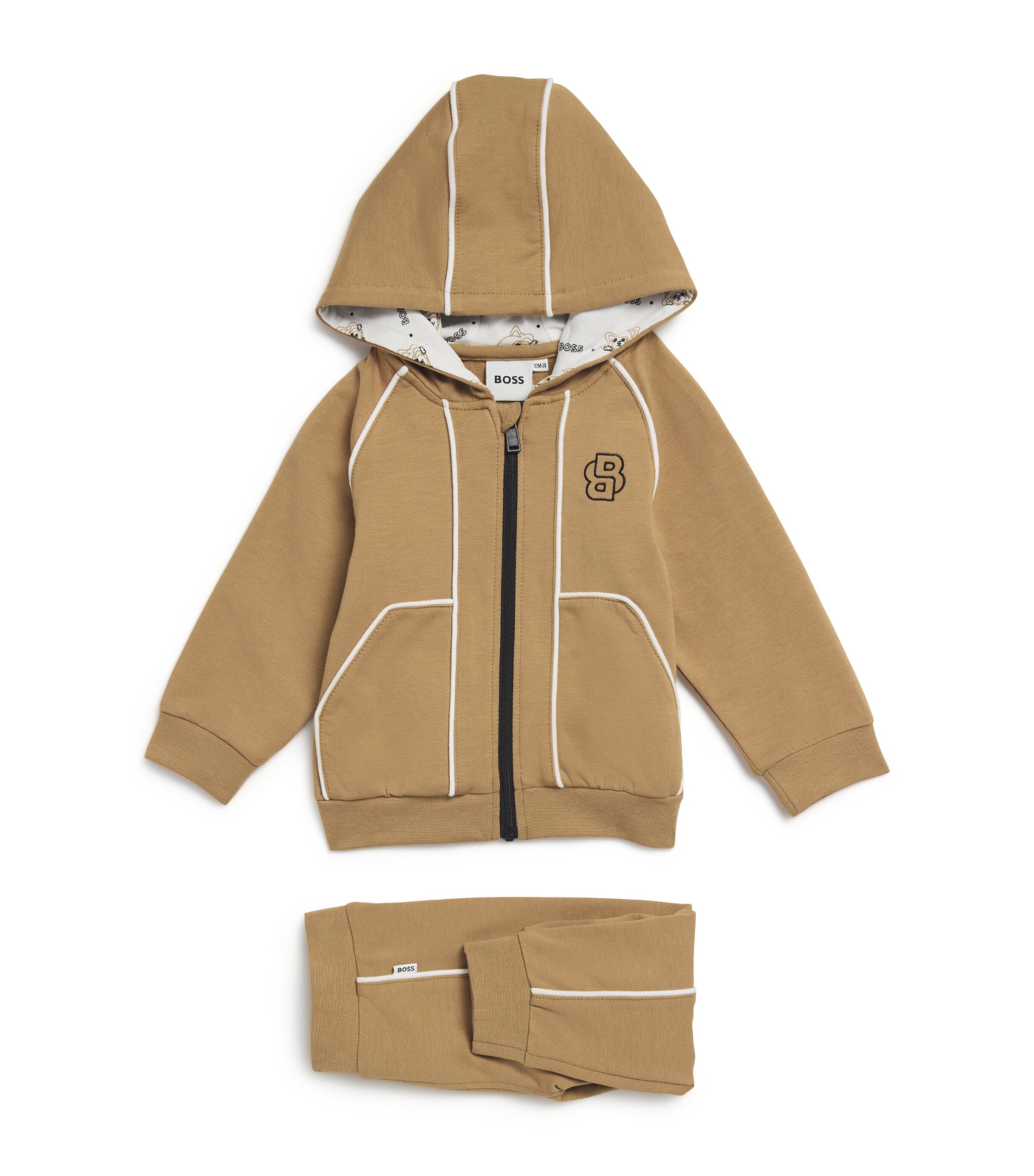BOSS Kidswear Hoodie and Sweatpants Set (1-18 Months) Cookie Image 1