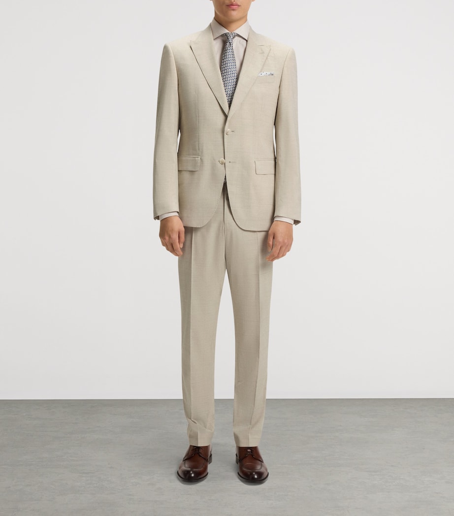 Virgin Wool Slim 2-Piece Suit 131 Image 2