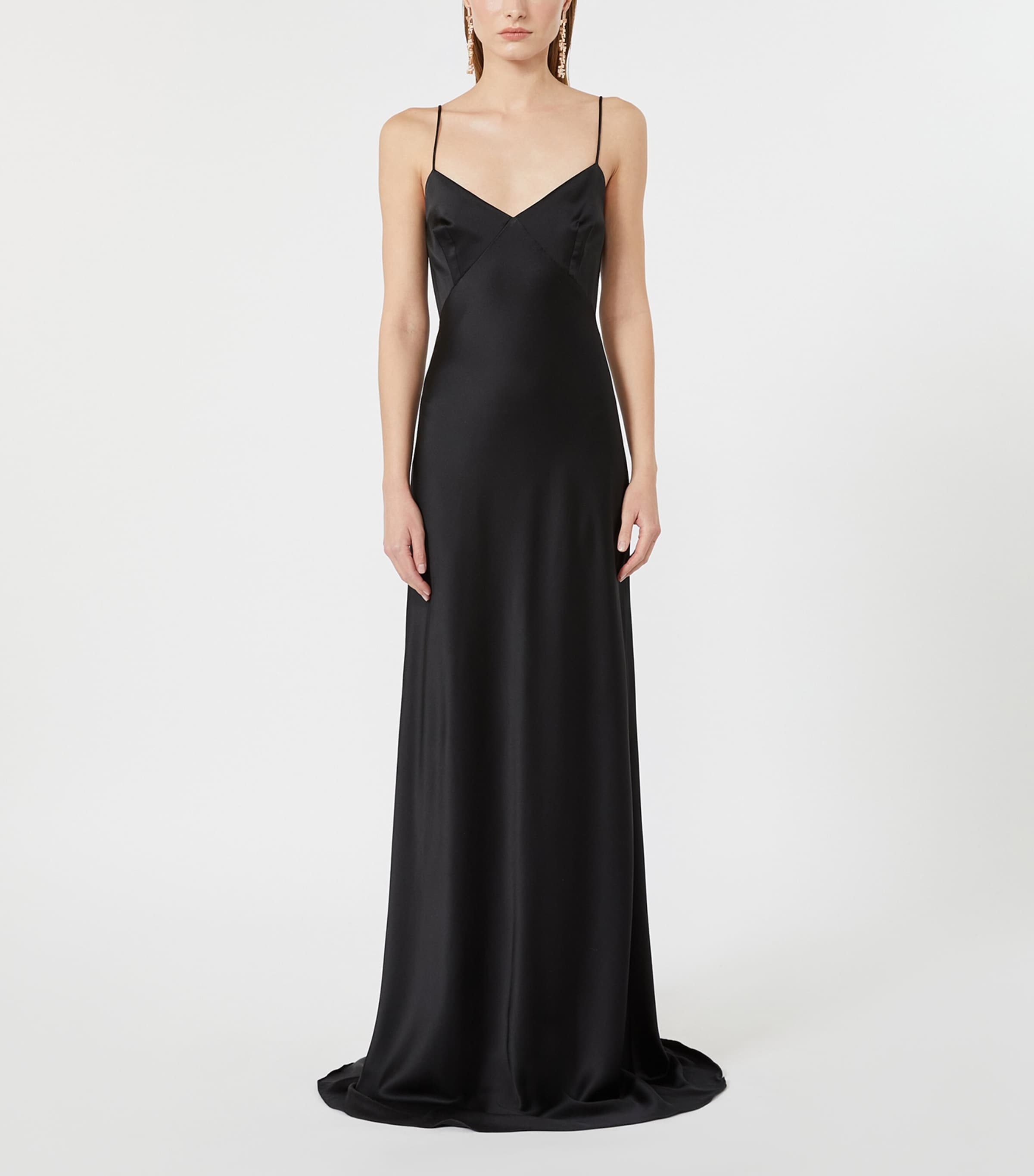 Max Mara Womens Silk Gown Black Image 5