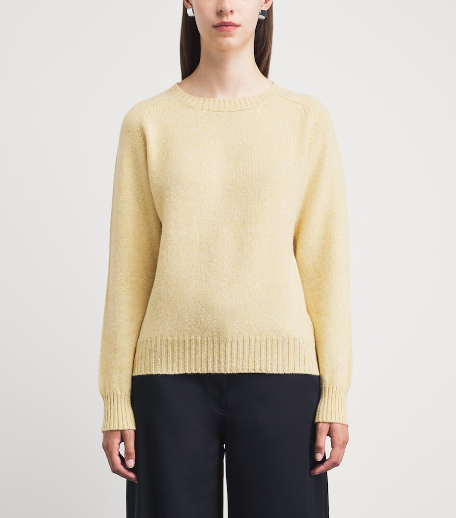 Johnstons Of Elgin Womens Lambswool Blyth Sweater Sunset Song Image 4