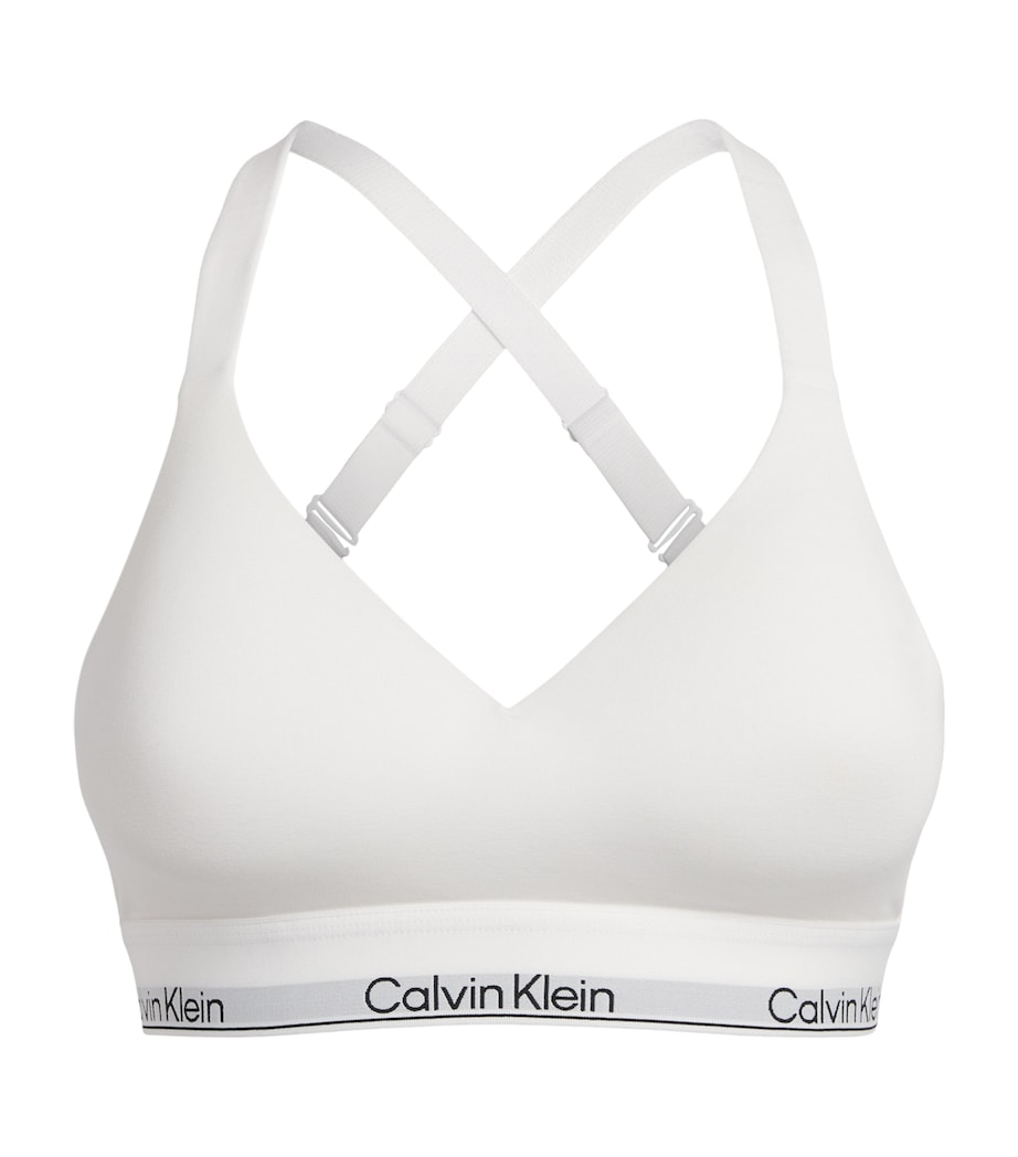 Calvin Klein Womens Icon Lift Bralette White Image 1