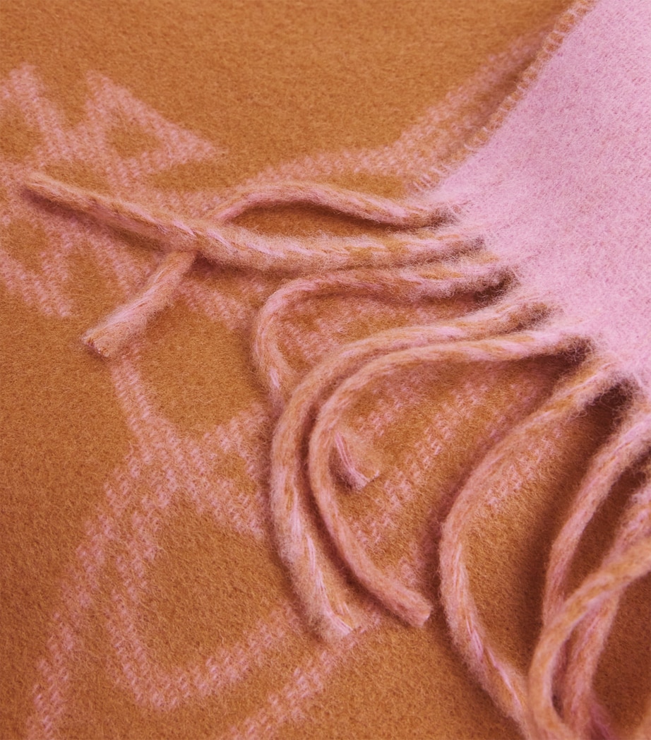 Wool Orb Scarf G402 COTTON PINK Image 4