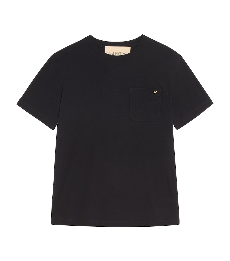 Valentino Garavani Mens Cotton VGold T-Shirt Image 1