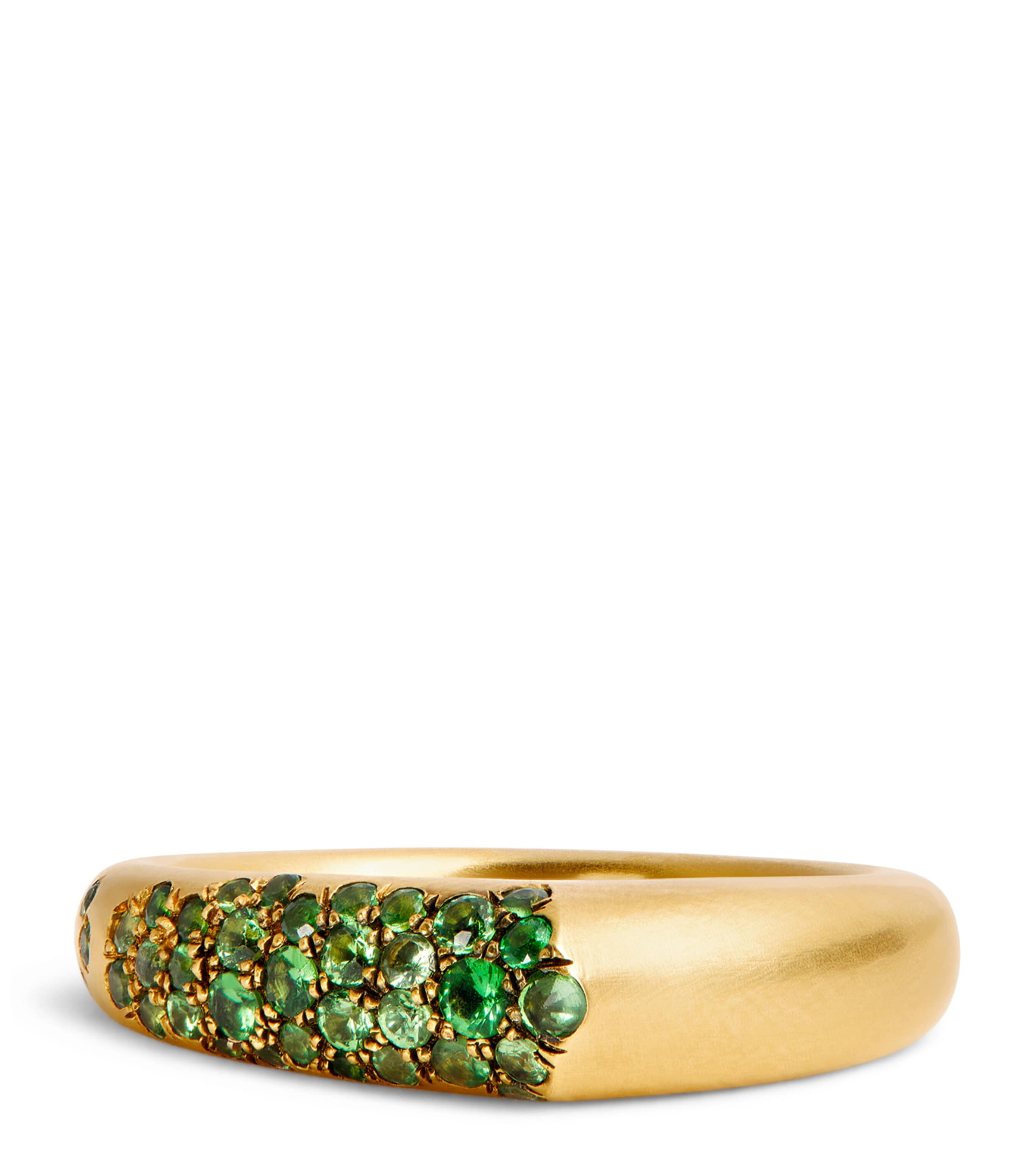 Nada Ghazal Yellow Gold And Tsavorite Doors Of Opportunity The Arch Ring