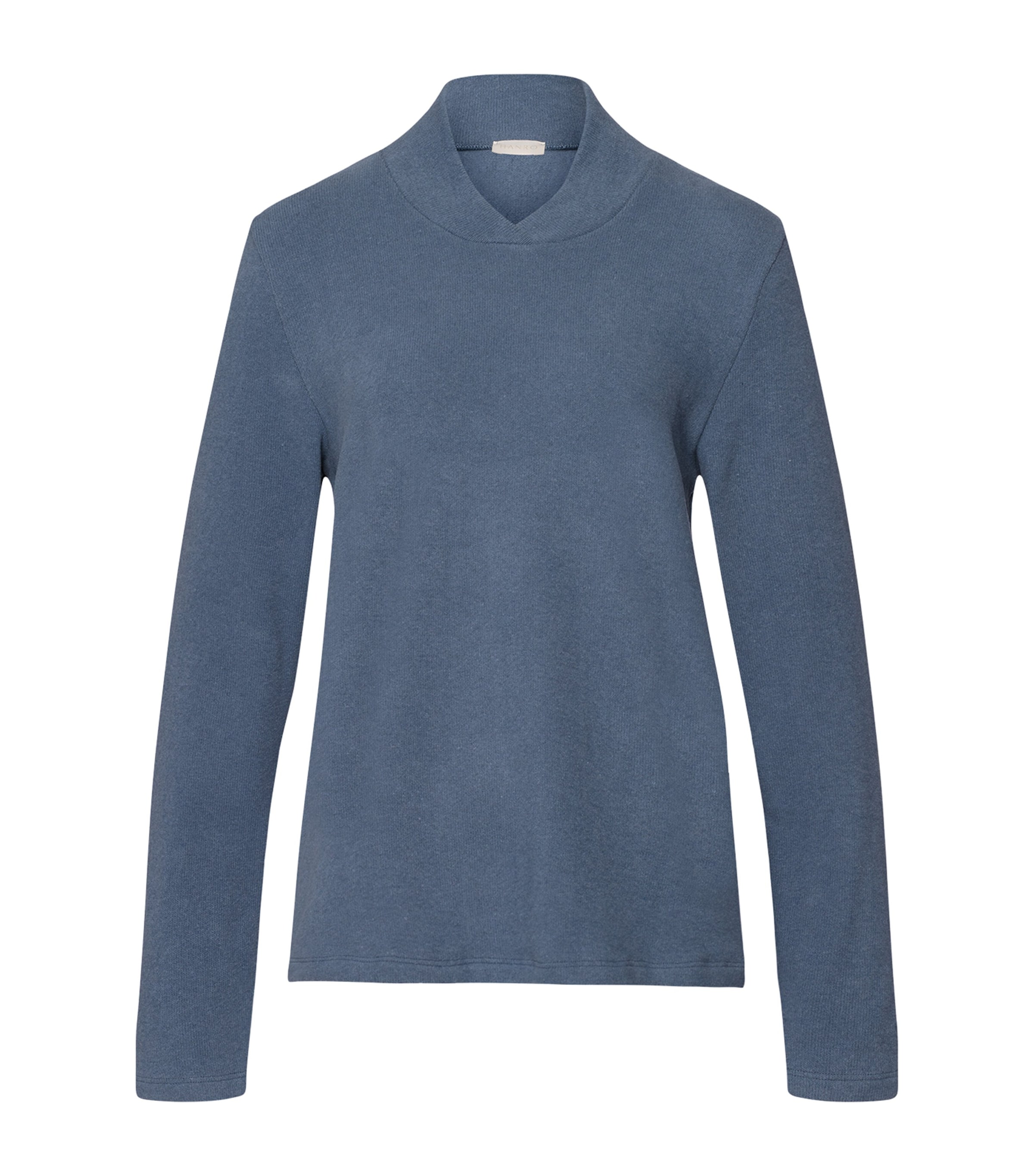 Hanro Cotton-blend Easy Wear Pullover In Blue