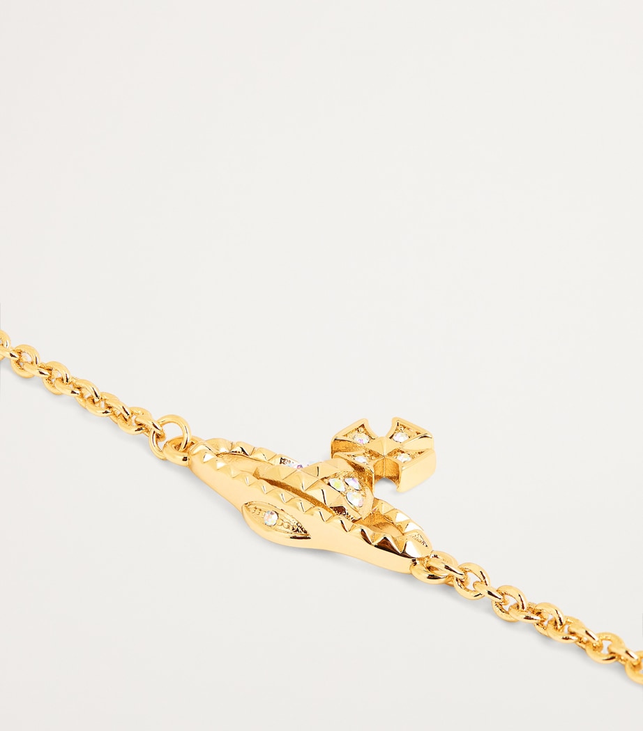 Embellished Mayfair Bas Relief Bracelet AW24-GOLD AB Image 3