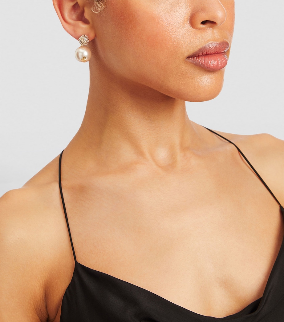 Auri Single Earring GOLD/WHITE/CRYSTAL Image 5