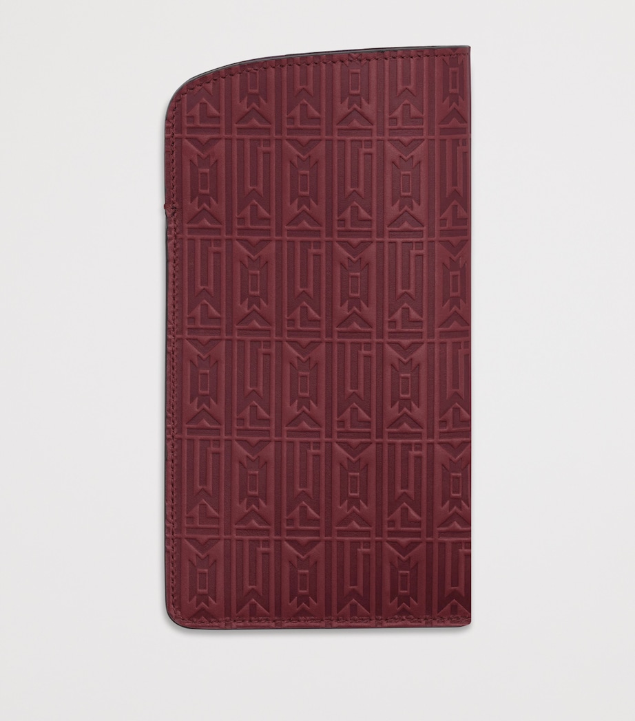 Jacques Marie Mage Leather Circa Sunglasses Slip Case Bordeaux Empire Image 4