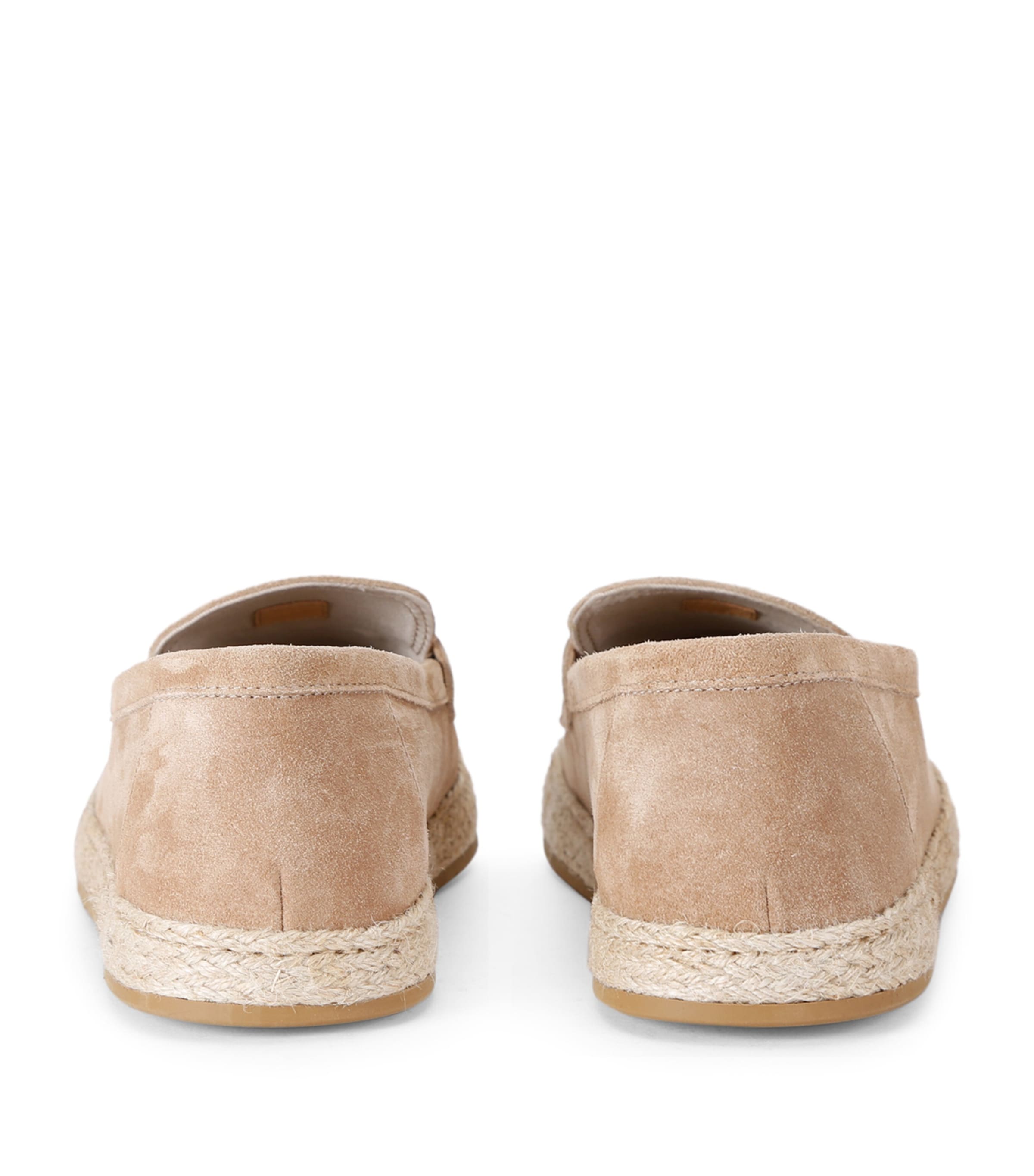Brunello Cucinelli Suede Penny Espadrilles Beige Image 2